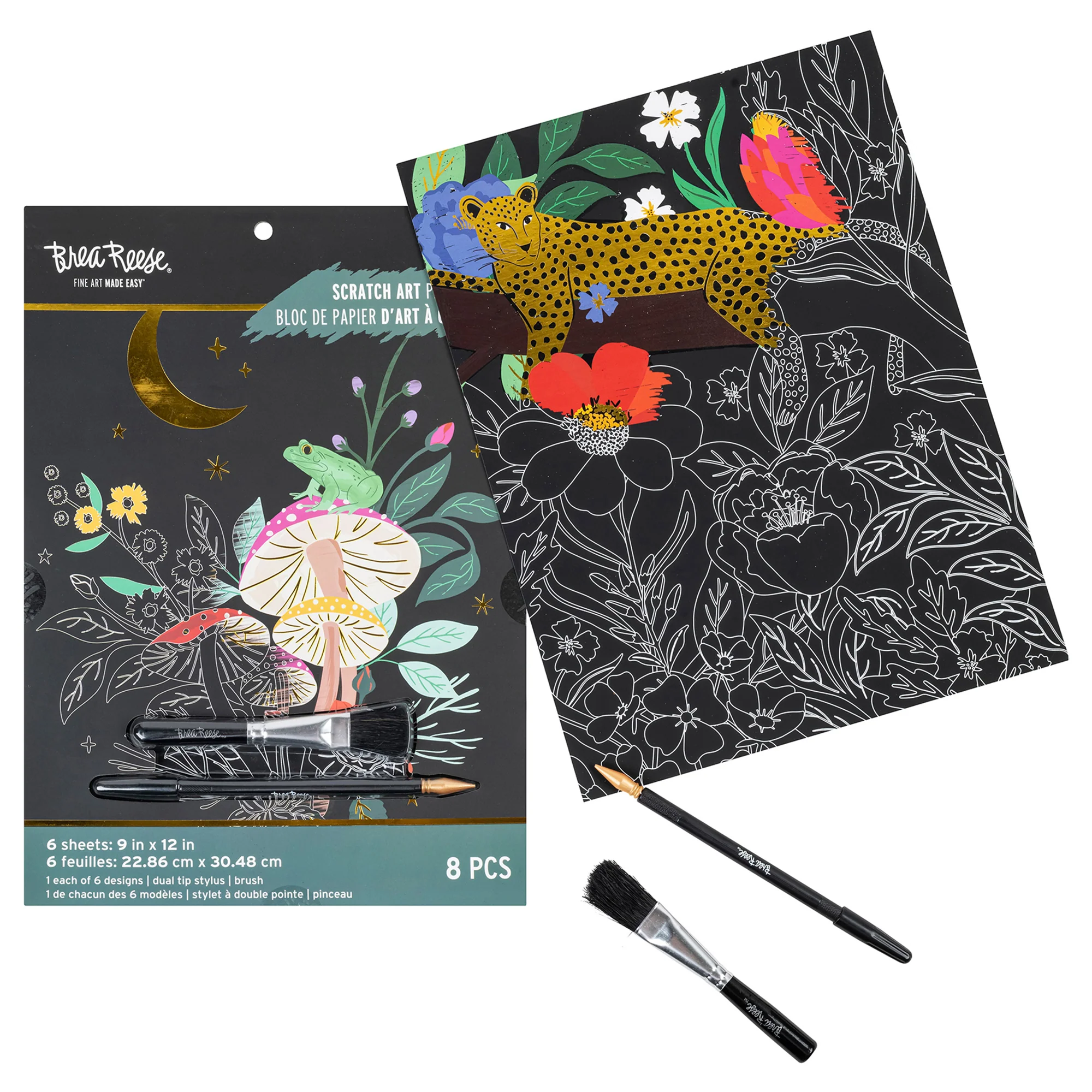 Brea Reese Scratch Art Kit: Mythical Animals - 6 Designs, 9x12 Inch - Image 3