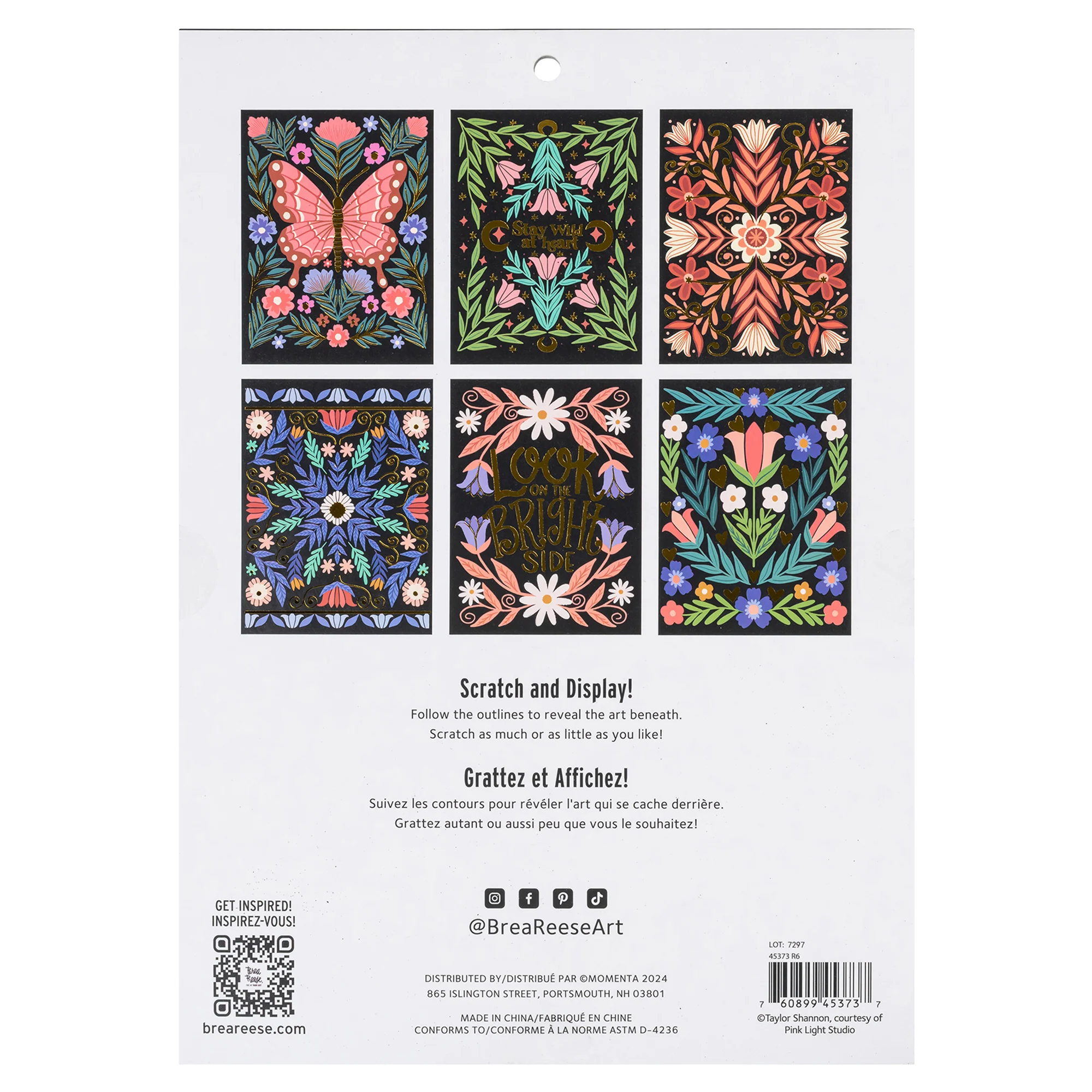 Scratch Art Paper Pad - Butterfly Garden 6-Design Kit - Image 2