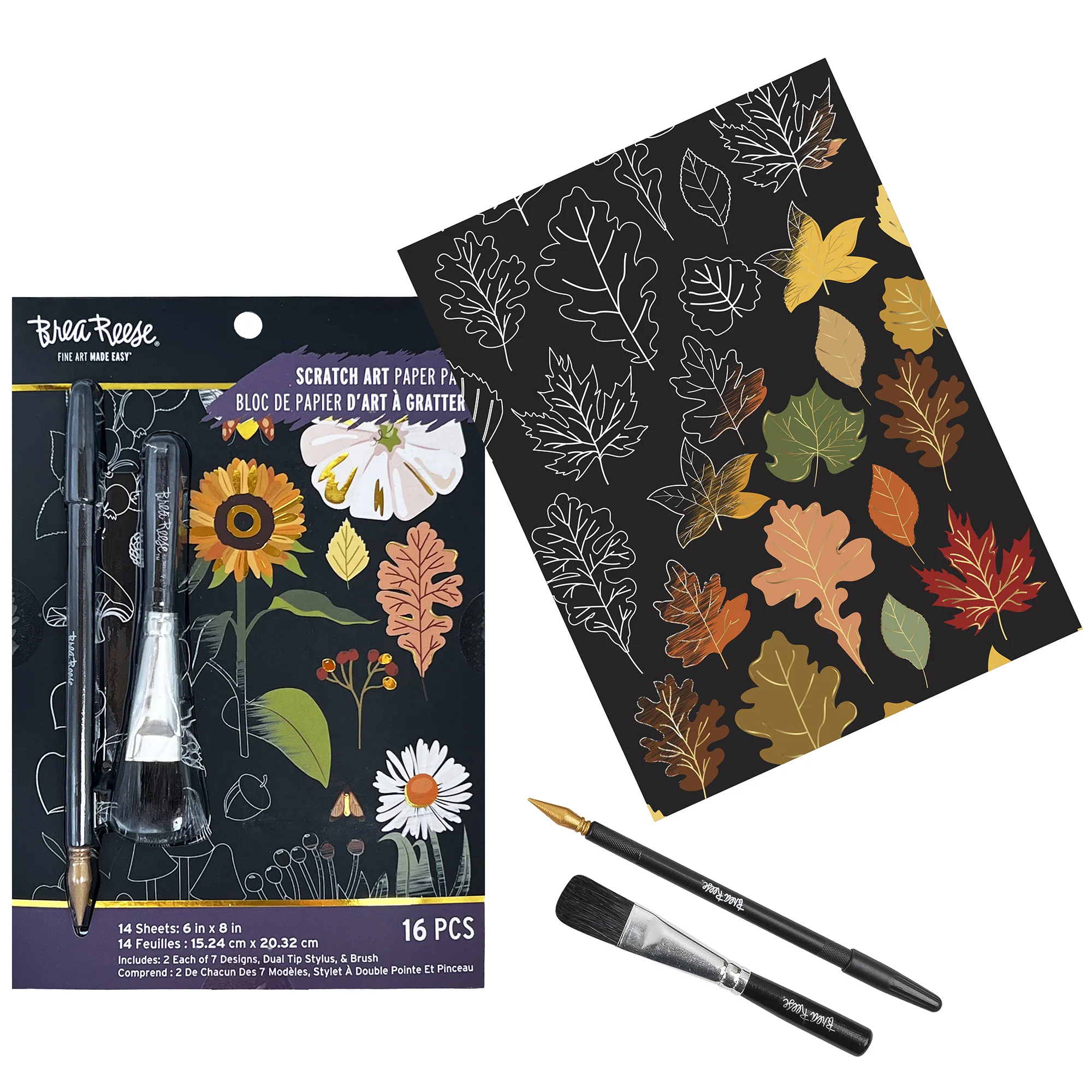 Brea Reese Scratch Art Paper Pad - Fall Foraging - Image 4