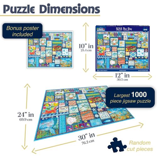 Seas The Day Beach Themed Jigsaw Puzzle - 1000 pc - Image 3