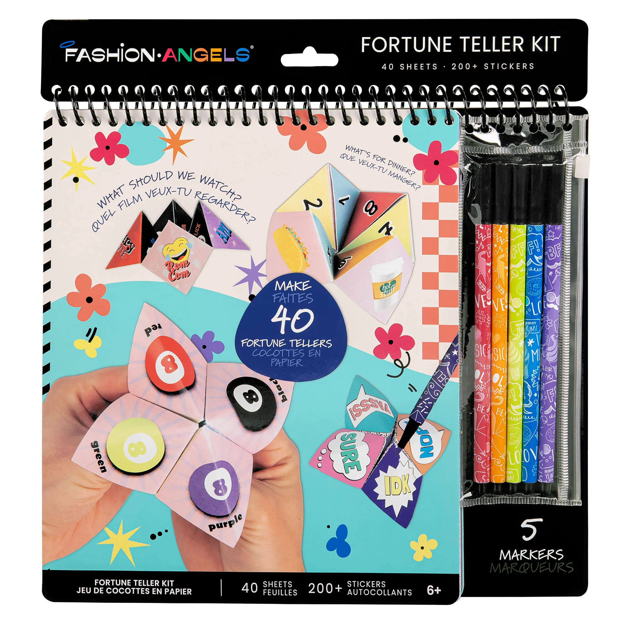 Creative Kids Secret Message Fortune Teller Portfolio - Art and Craft Kit