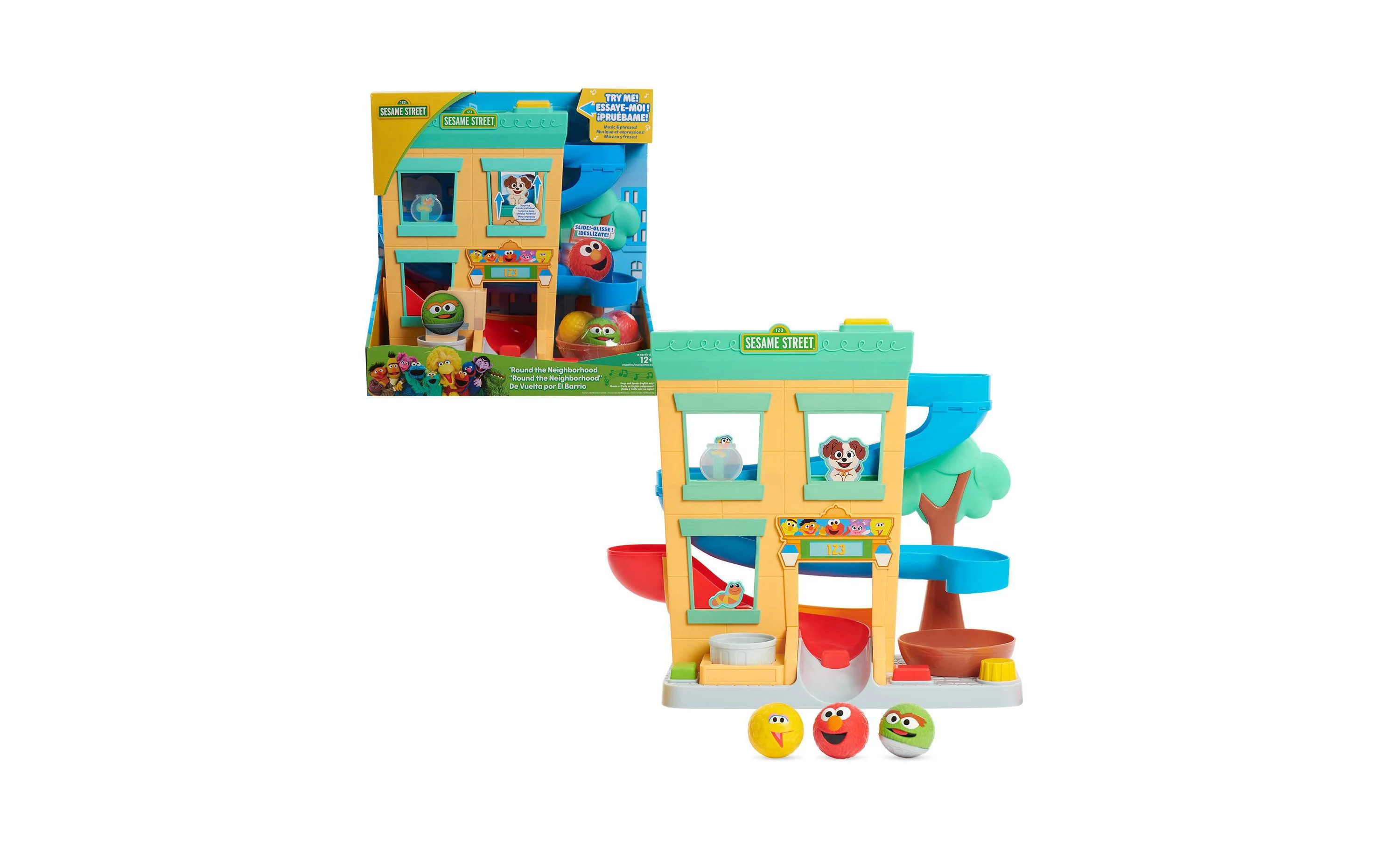 Sesame Street 4-Piece Ball Drop Playset with Figures - Image 3