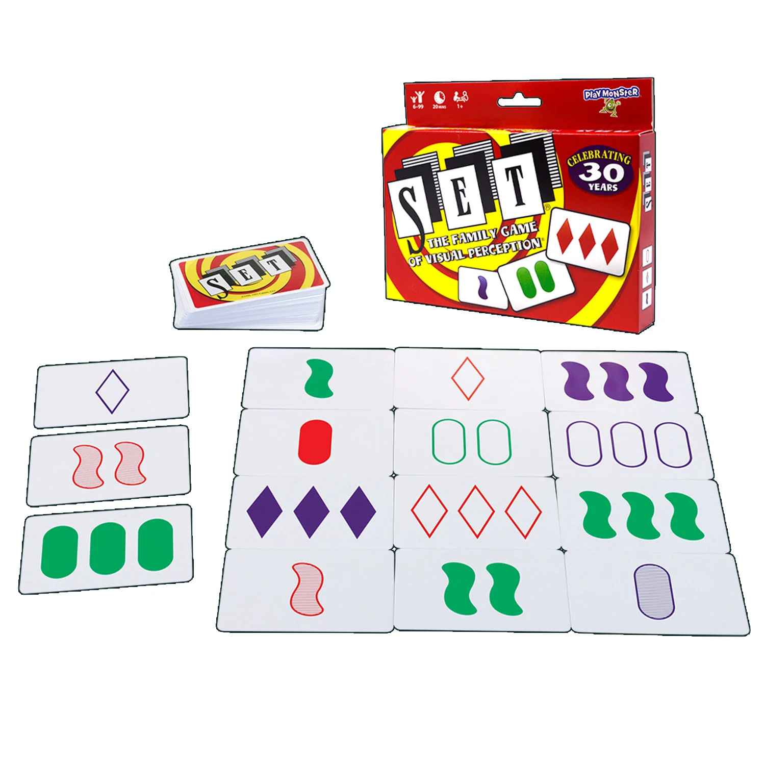 SET Family Games Visual Perception Card Game, Dual Pack - Image 3