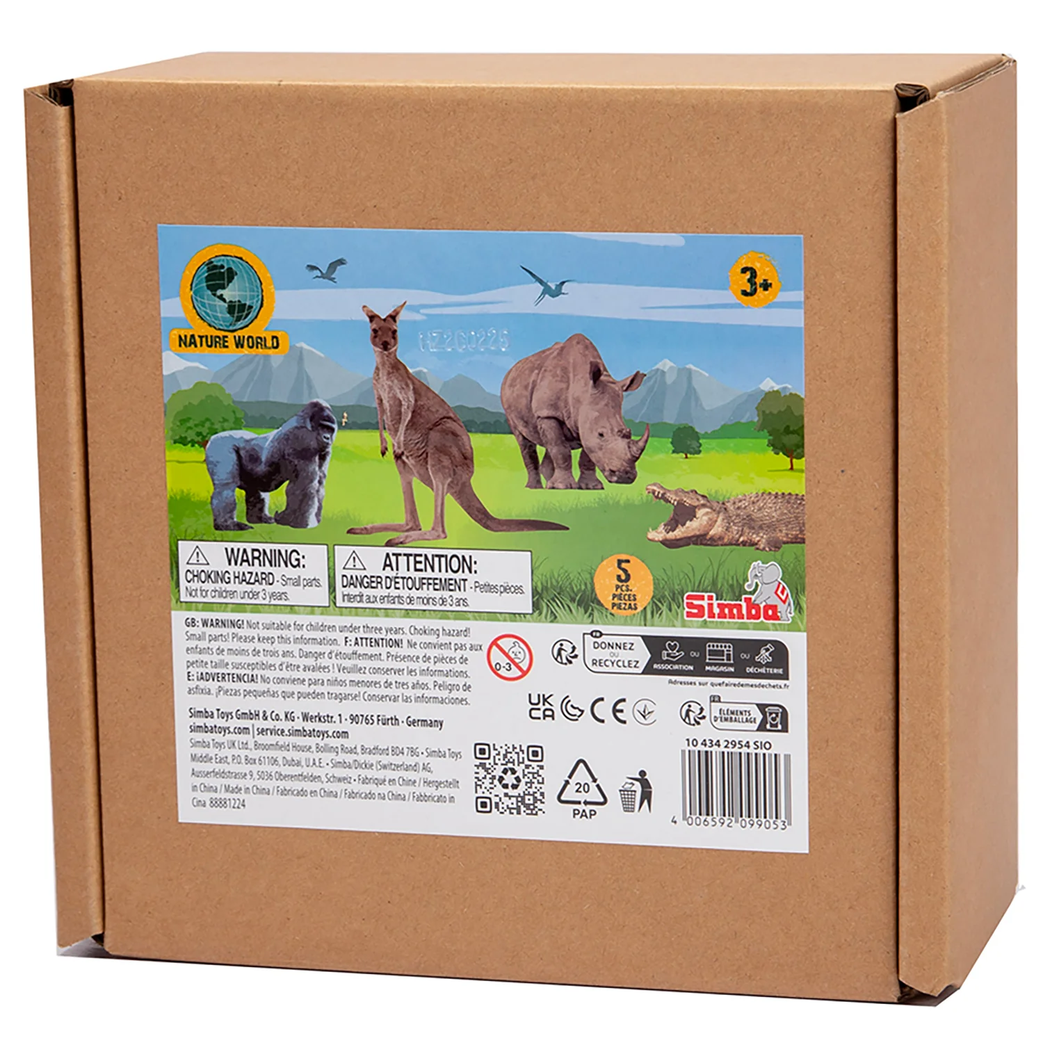 Simba Toys Wild Animals Playset - 5 Detailed Miniature Figures - Image 2