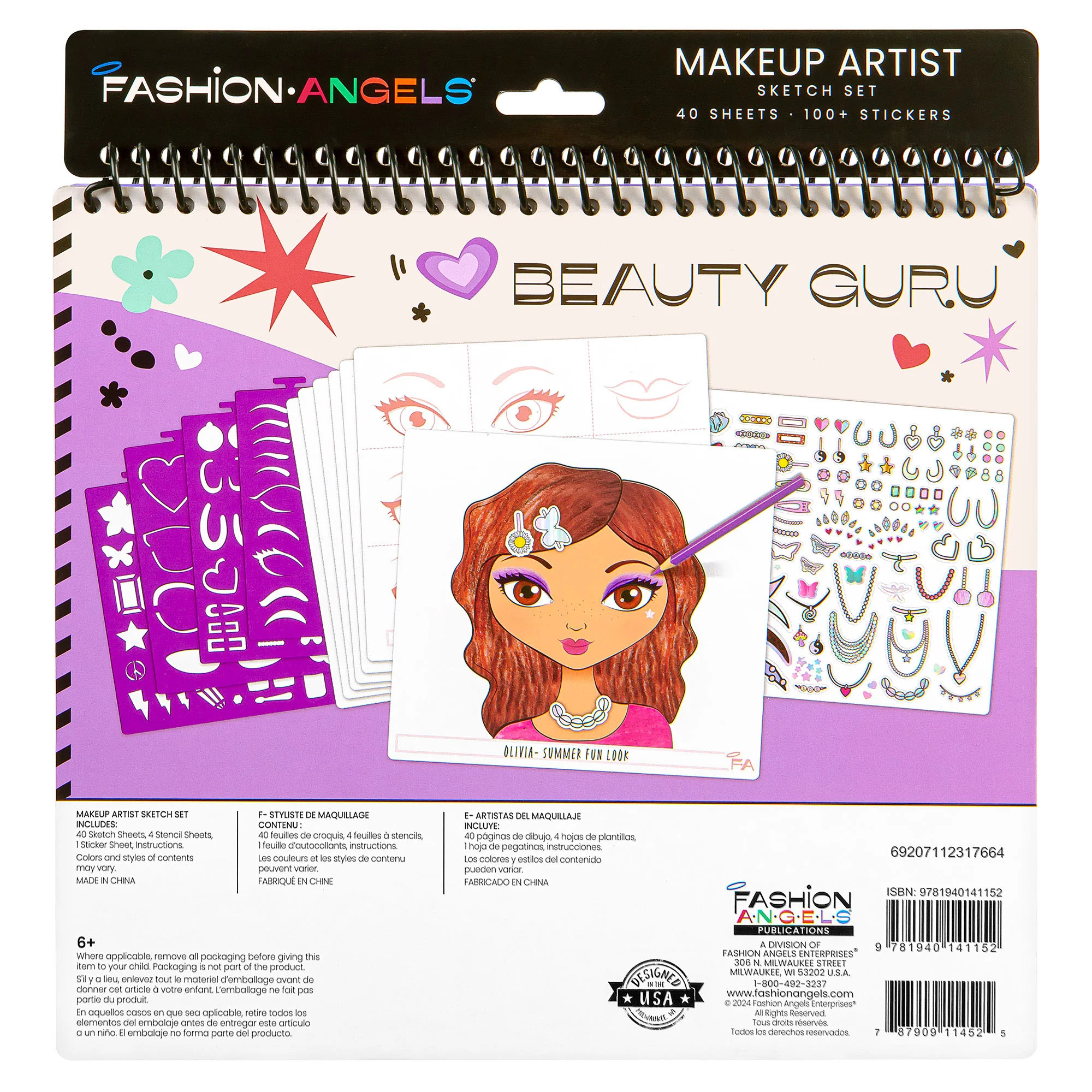Fashion Design Sketch Portfolio Set - Beauty Guru Makeup Artist Kit - Image 3