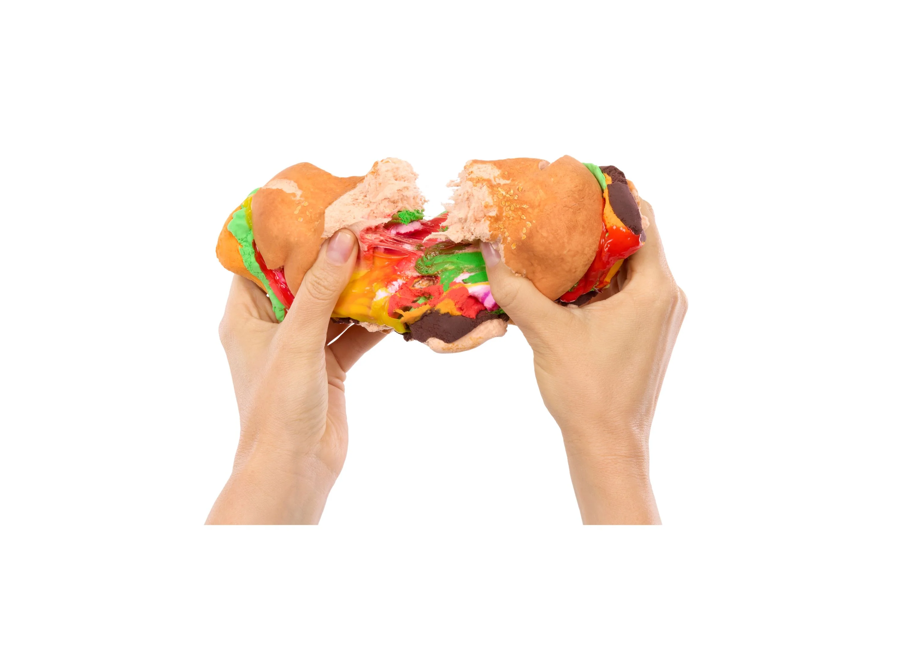 Slime Life Cheeseburger DIY Slime Kit With Food-Themed Pieces - Image 5