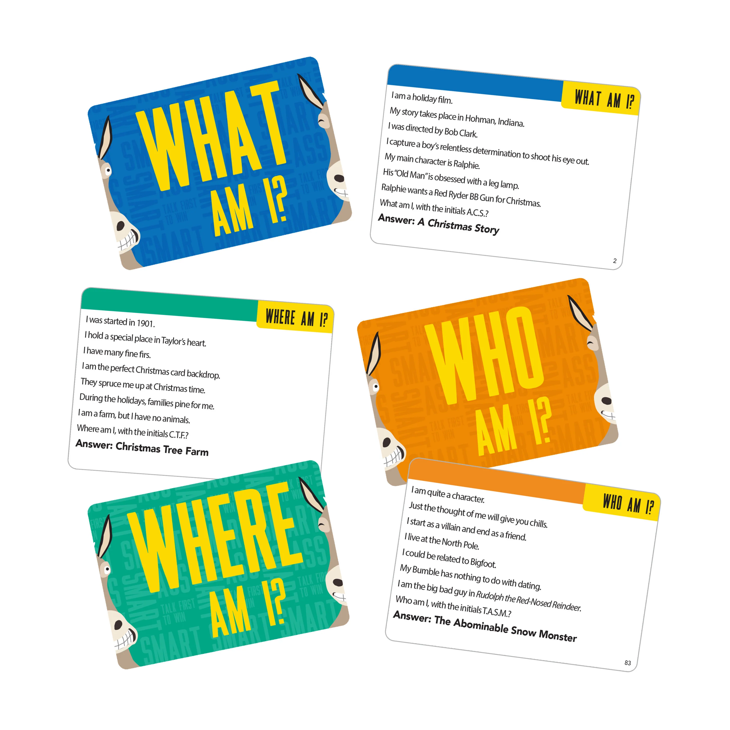 Smart Ass Home for the Holidays Edition Trivia Card Game - Image 5