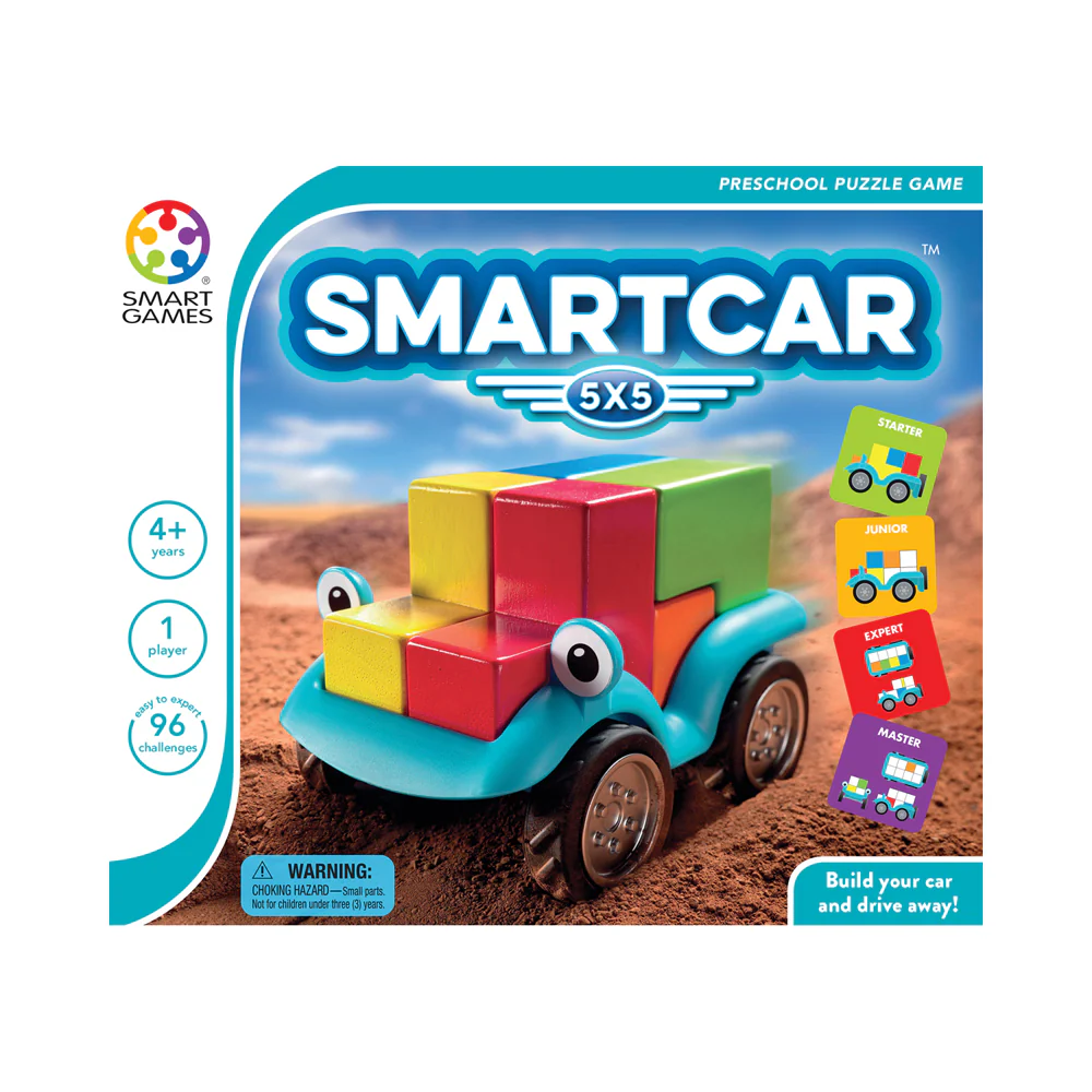 SmartGames SmartCar 5x5 - Multicolor Cognitive Skill-Building Puzzle Car - Image 2