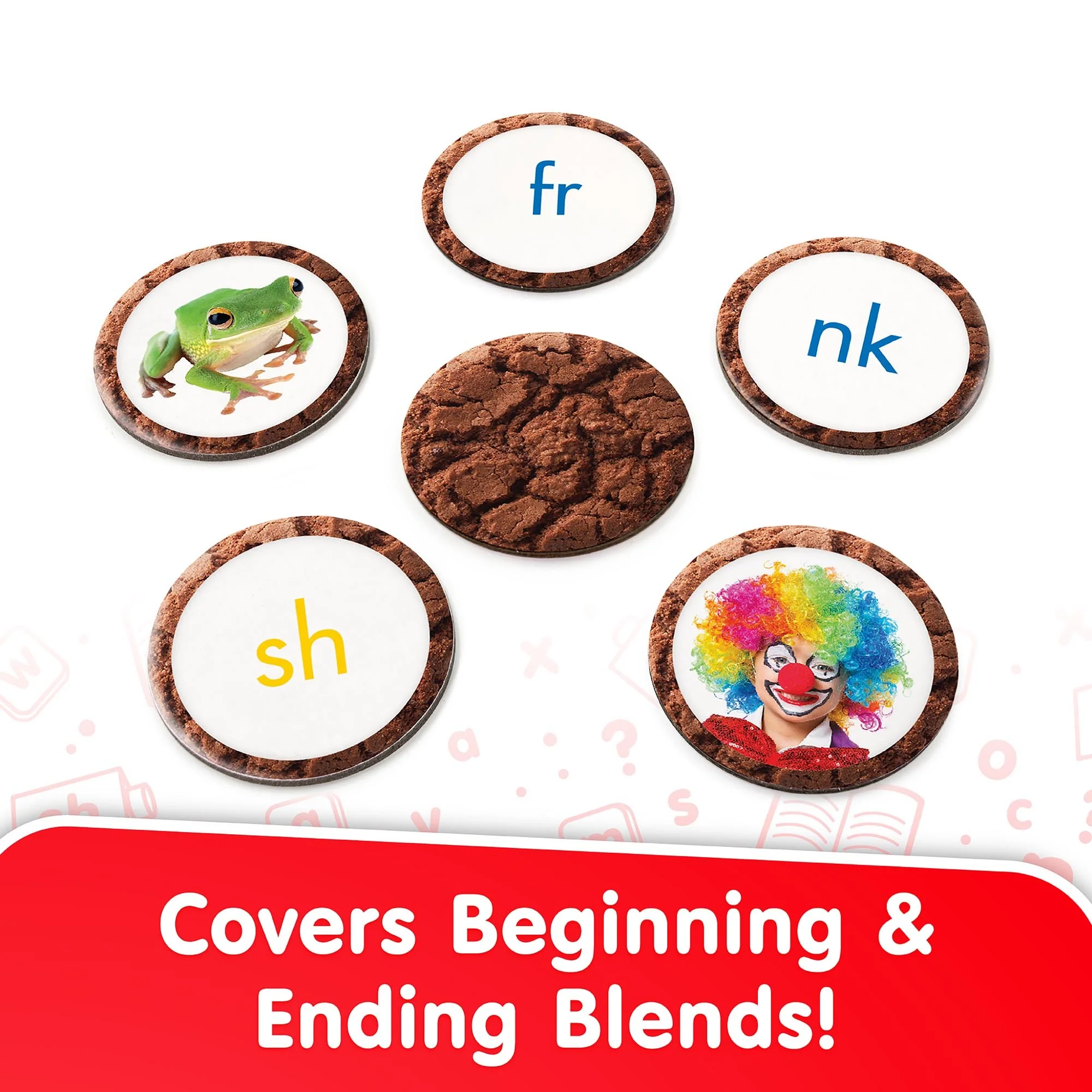 Snacks Blend Phonics Learning Card Game With 90 Double-Sided Cards - Image 2