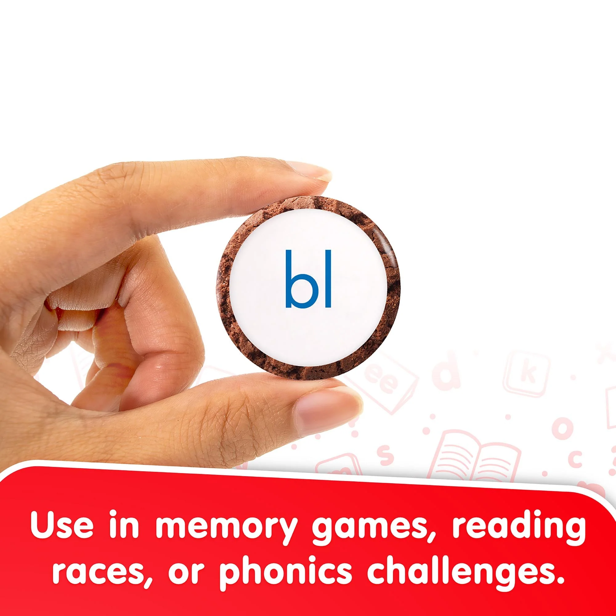 Snacks Blend Phonics Learning Card Game With 90 Double-Sided Cards - Image 3