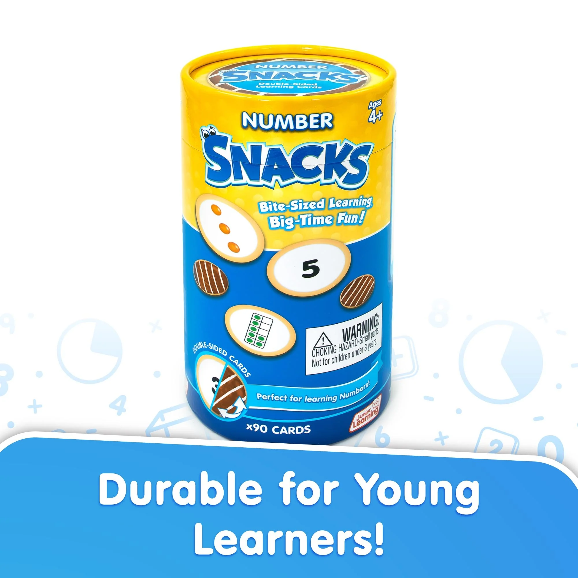 Number Snacks Math Learning Card Game With 90 Double-Sided Donut Cards - Image 4