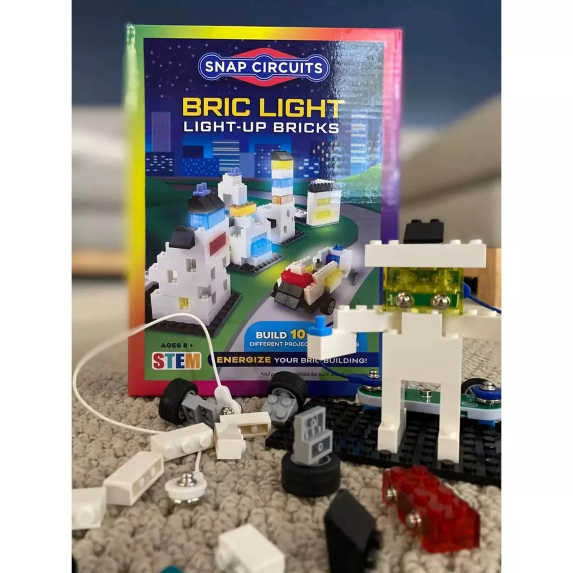 Snap Circuits BRIC Light Building Bricks & Electric Circuit STEM Kit - Image 5