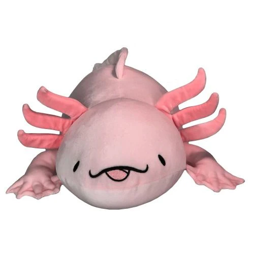 Snoozimals 20-inch Plush Lola the Axolotl - Vibrant Pink - Image 2
