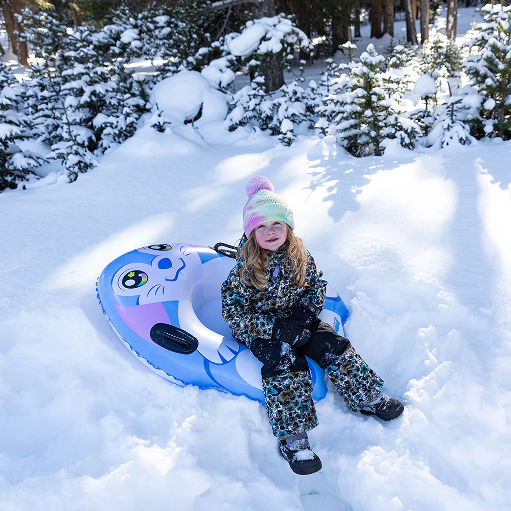SnowCandy Snow Bunny Inflatable Snow Sled for Kids - Image 3