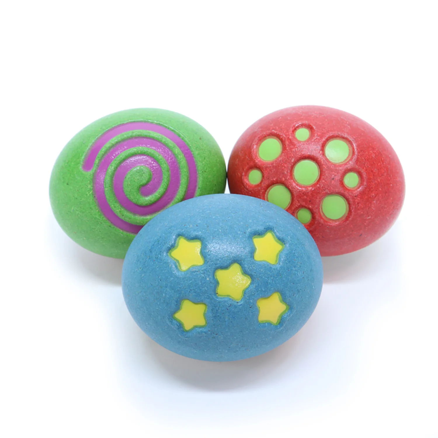 Sounds Like Fun! Colorful Wooden Egg Shakers, Set of 3 - Image 3