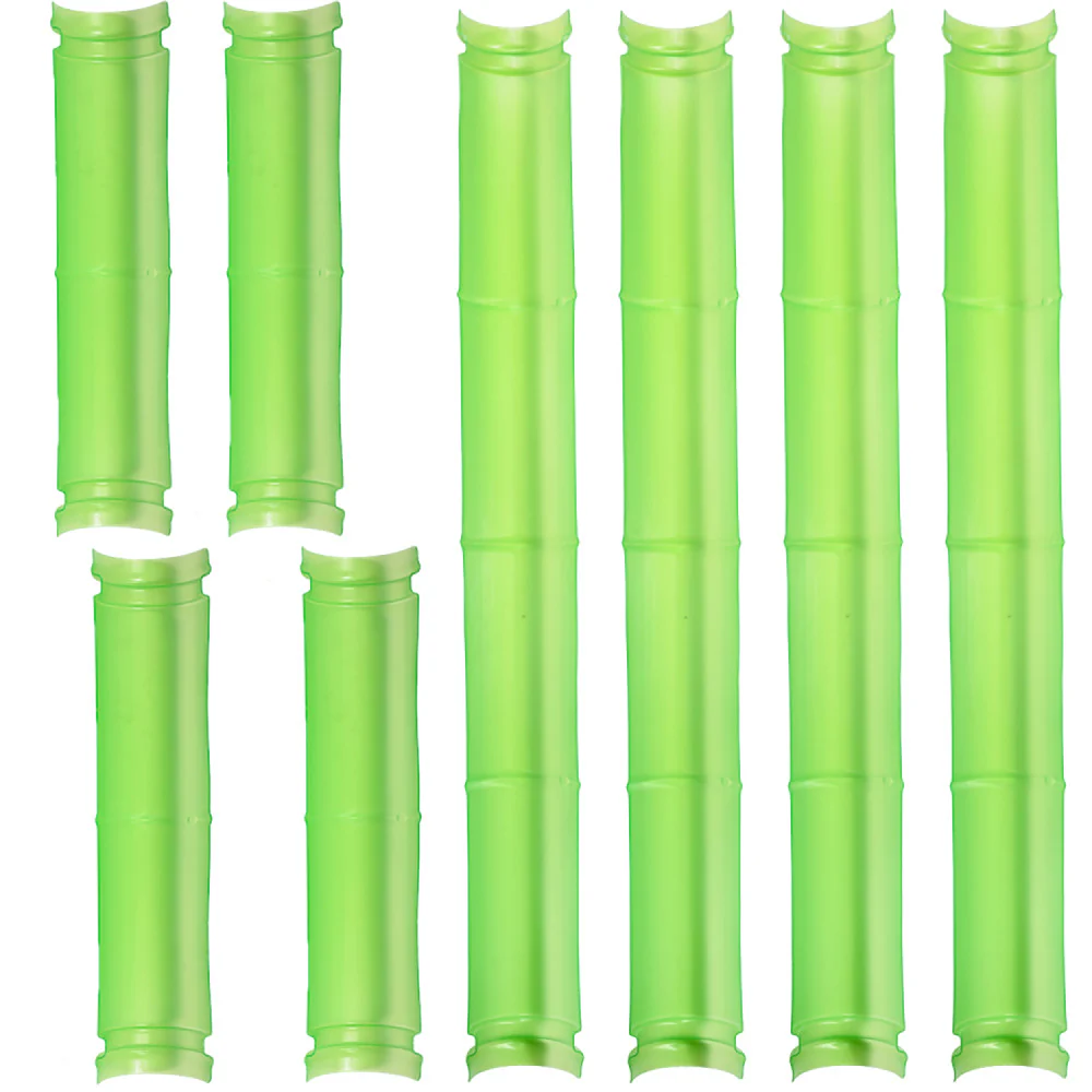 Spark & Wow Bamboo-Themed Water Channels - Set of 8 - Colorful Outdoor Playset