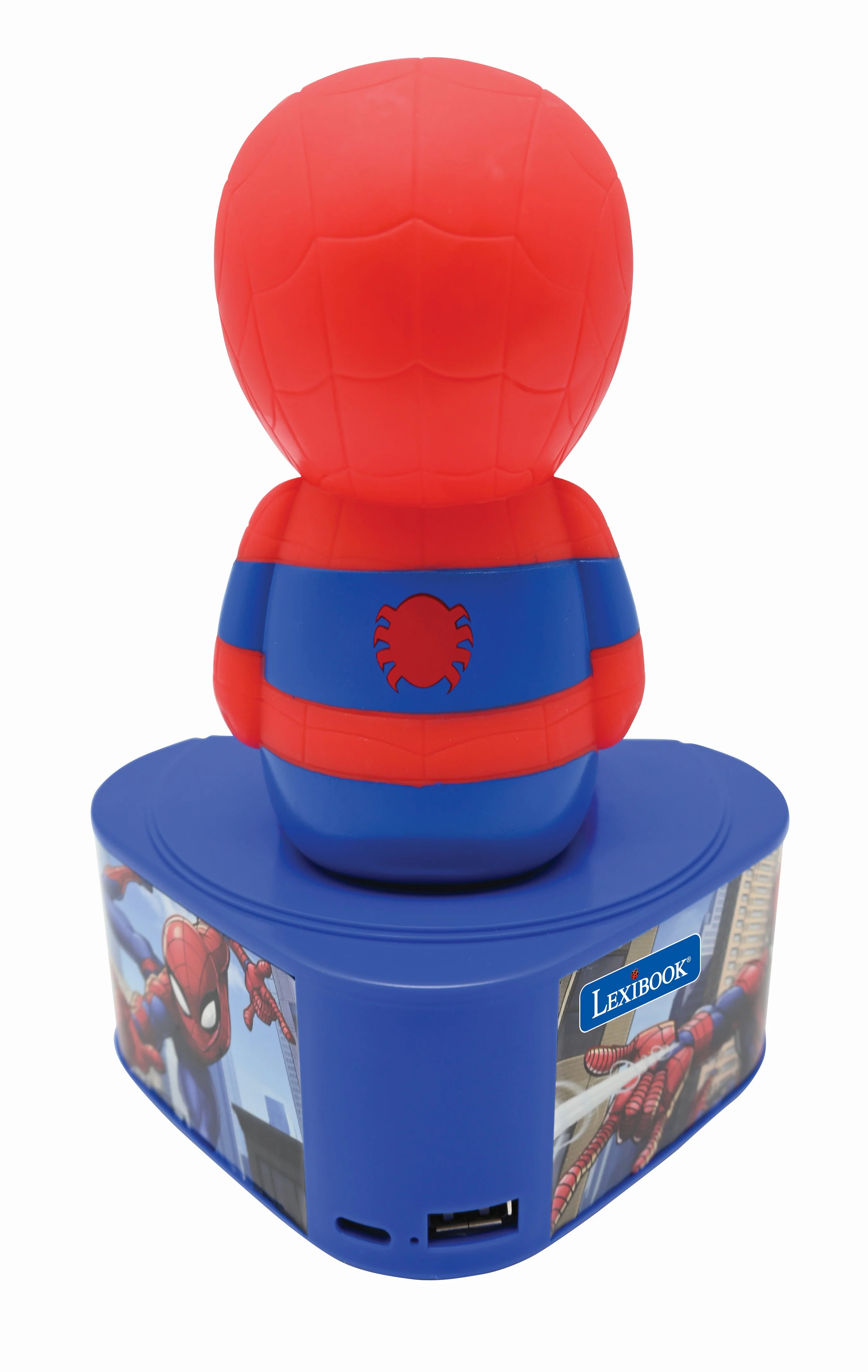 Marvel Spider-Man Illuminating Bluetooth Speaker - Light-Up Eyes - Red - Image 4
