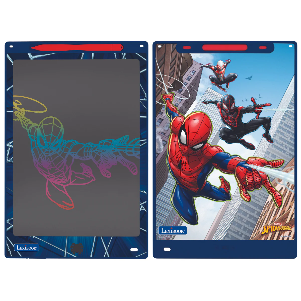 SpiderMan 11’’  multicolor learning drawing E-ink tablet with stencils - Image 2