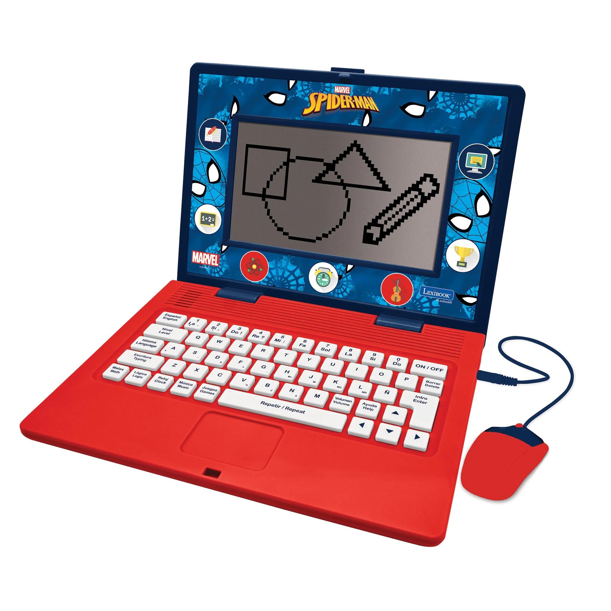 Spiderman Bilingual Educational Laptop with 170 Educational Activities and 6.7” Screen - Image 2