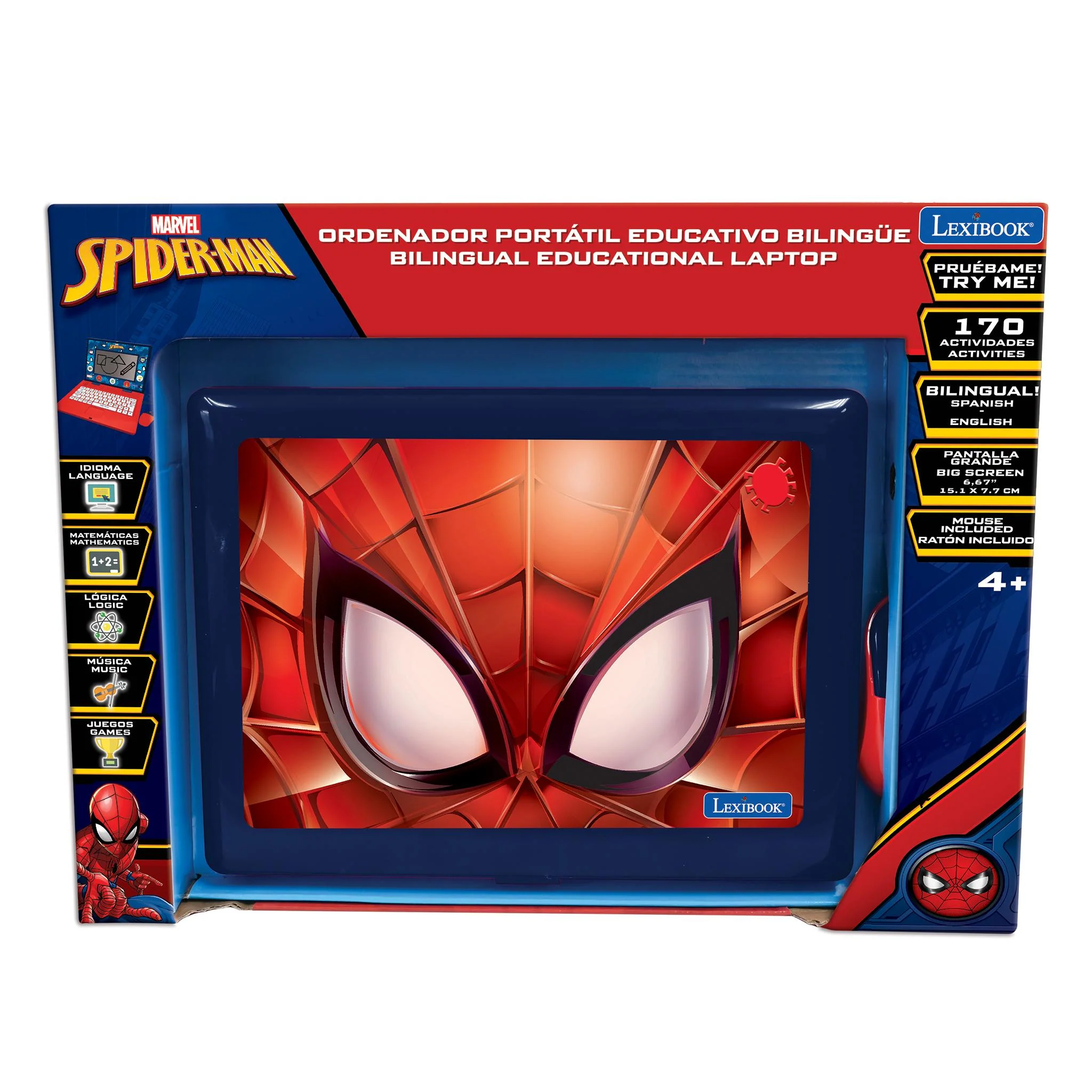 Spiderman Bilingual Educational Laptop with 170 Educational Activities and 6.7” Screen - Image 6