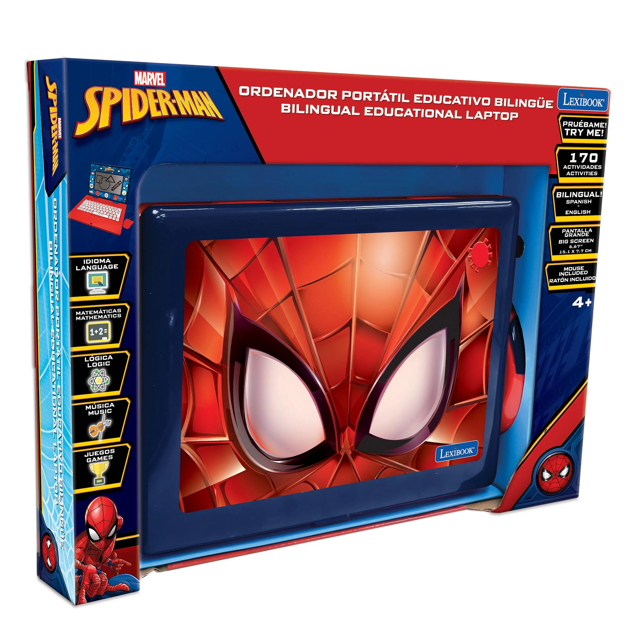 Spiderman Bilingual Educational Laptop with 170 Educational Activities and 6.7” Screen - Image 9