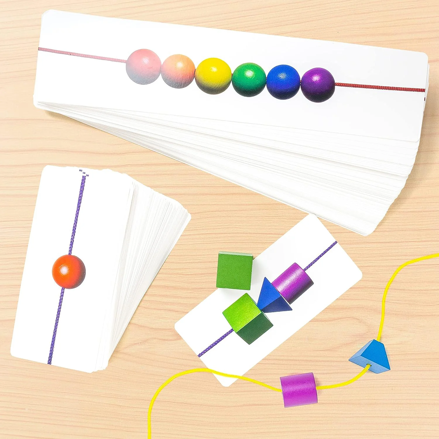 Stages Learning Materials Language Builder Stringing Beads - Educational Toy - Multicolor - Image 3