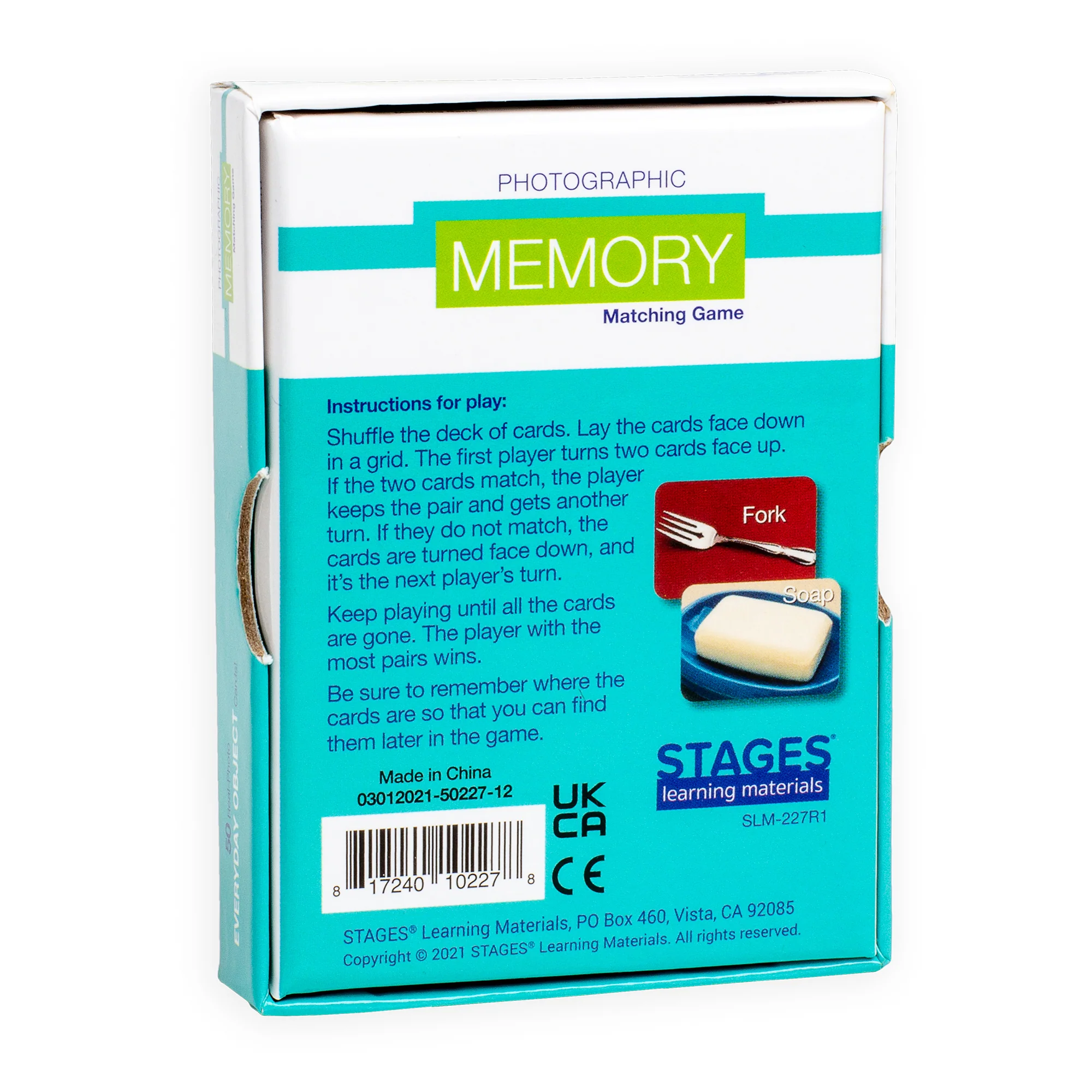 Stages Learning Materials - Everyday Objects Memory Game Trio - Image 4