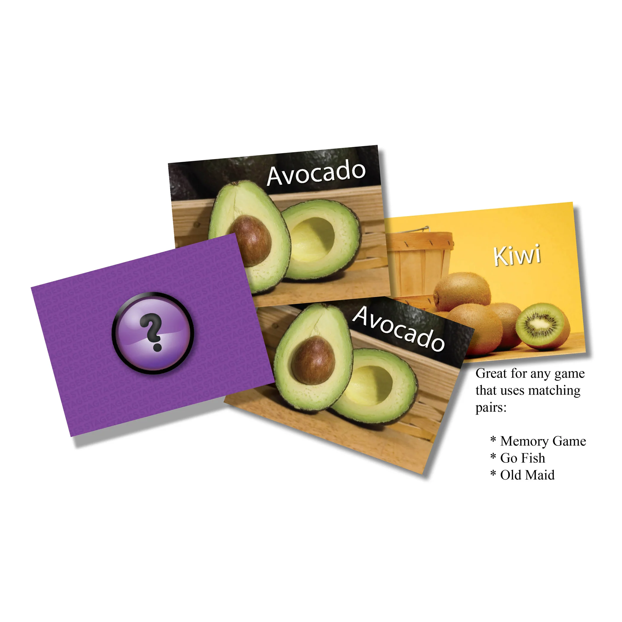 Stages Learning Materials - Photographic Memory Matching Game - Fruit & Vegetables - Pack of 3 - Image 6