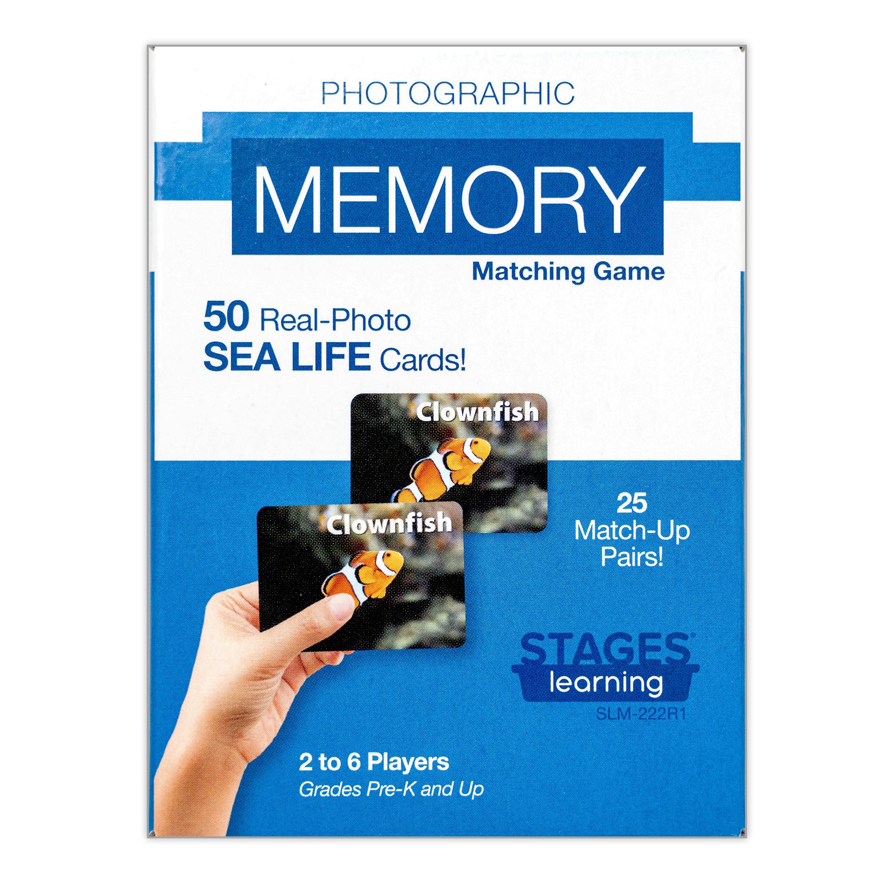 Stages Learning Sea Life Memory Matching Game - Photographic Card Set, Pack of 3 - Image 2