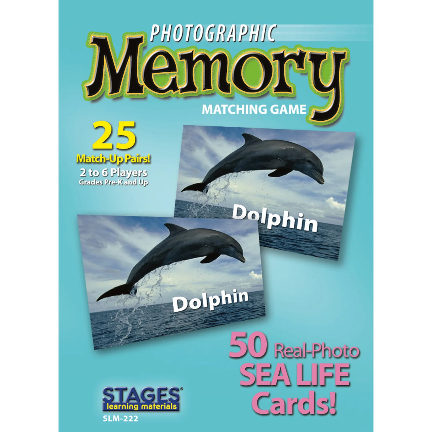 Stages Learning Sea Life Memory Matching Game - Photographic Card Set, Pack of 3 - Image 6