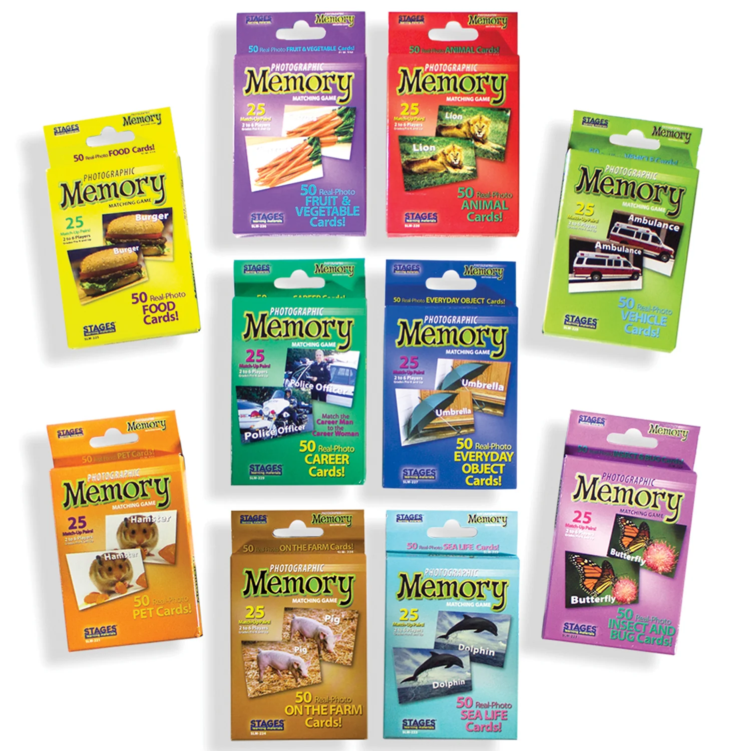 Stages Learning Materials - Photographic Memory Matching Games - Set of 10 - Image 2