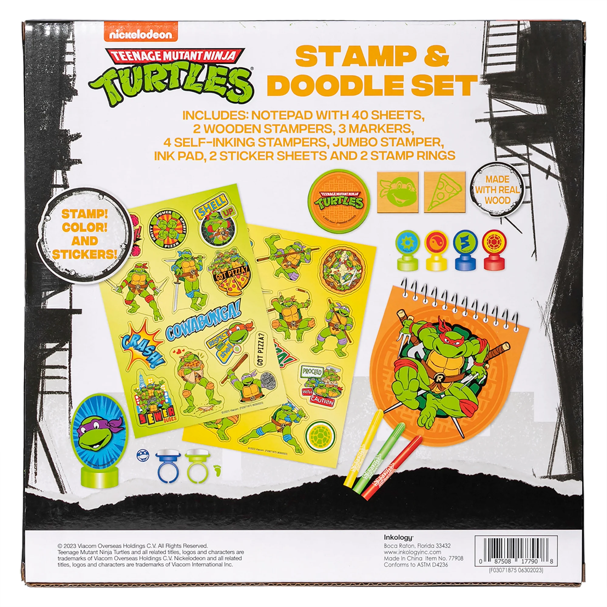 Inkology Teenage Mutant Ninja Turtles Stamp & Doodle Creative Set - Image 2