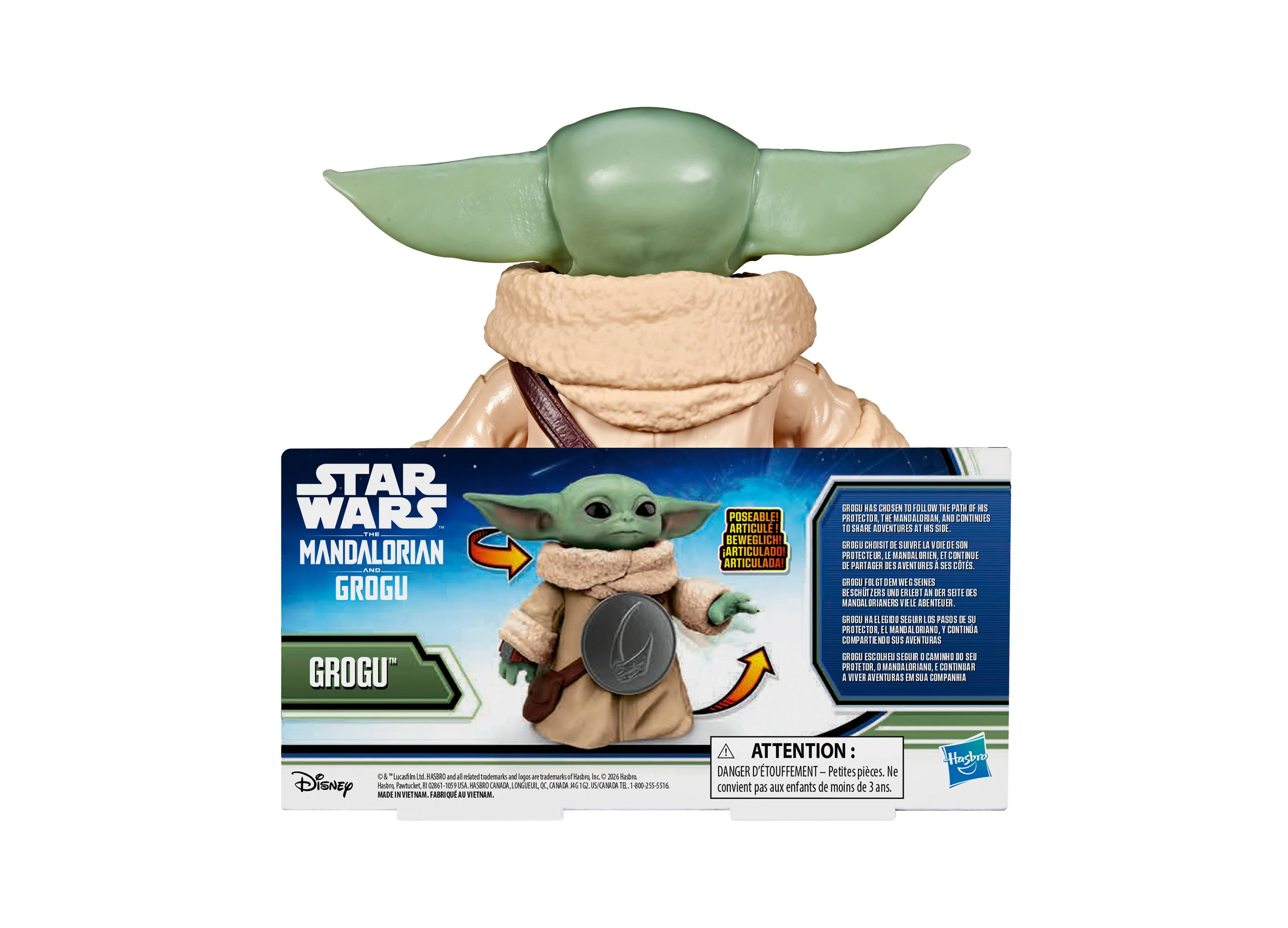 Star Wars The Mandalorian Grogu 6.5-Inch Action Figure - Image 3