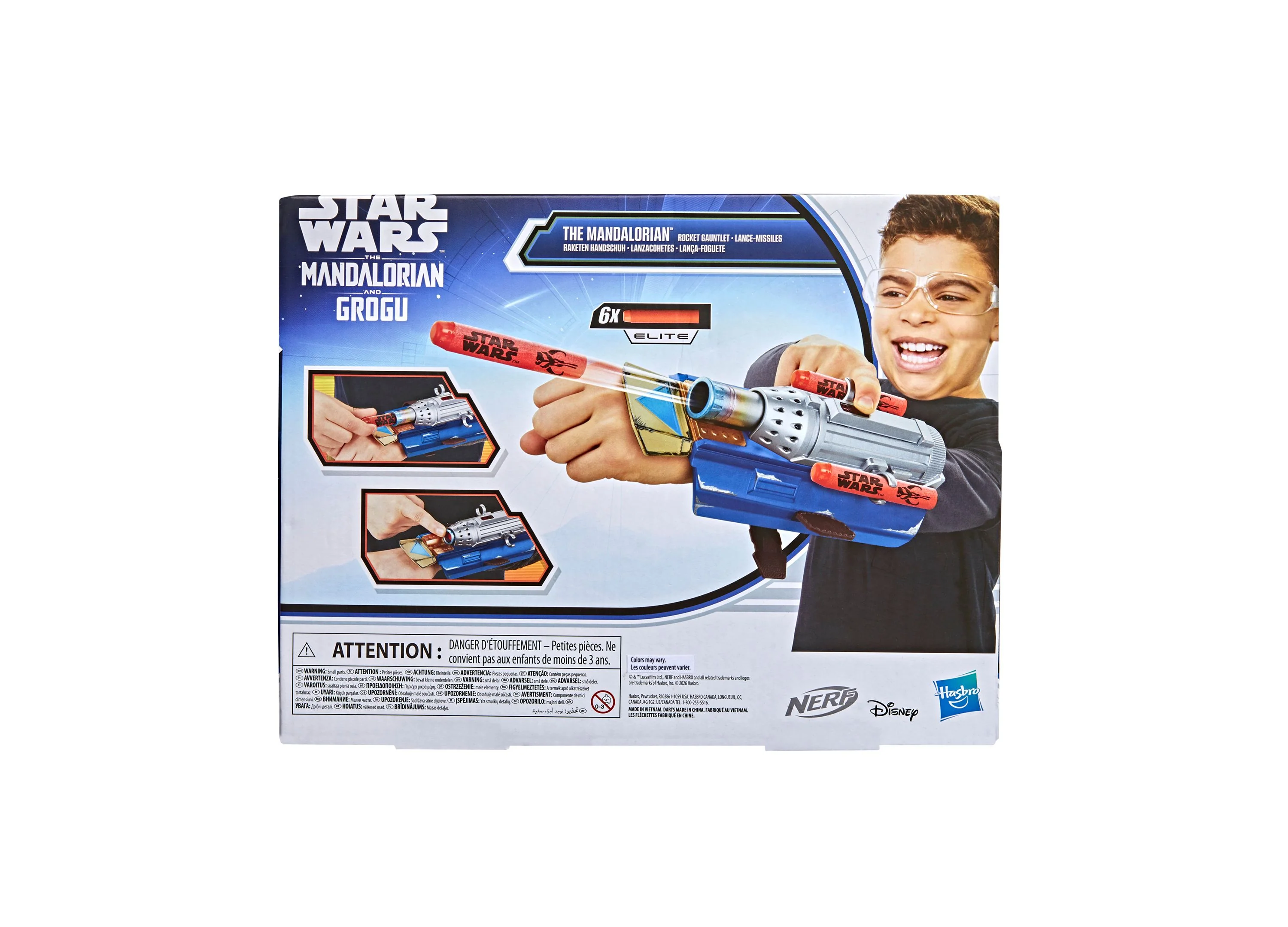 Nerf Star Wars The Mandalorian Rocket Gauntlet With 6 Darts Ages 5+ - Image 3