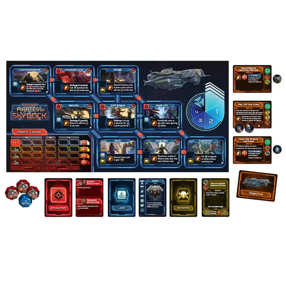 Starfinder: Pirates of Skydock Strategic Heist Board Game - Image 2