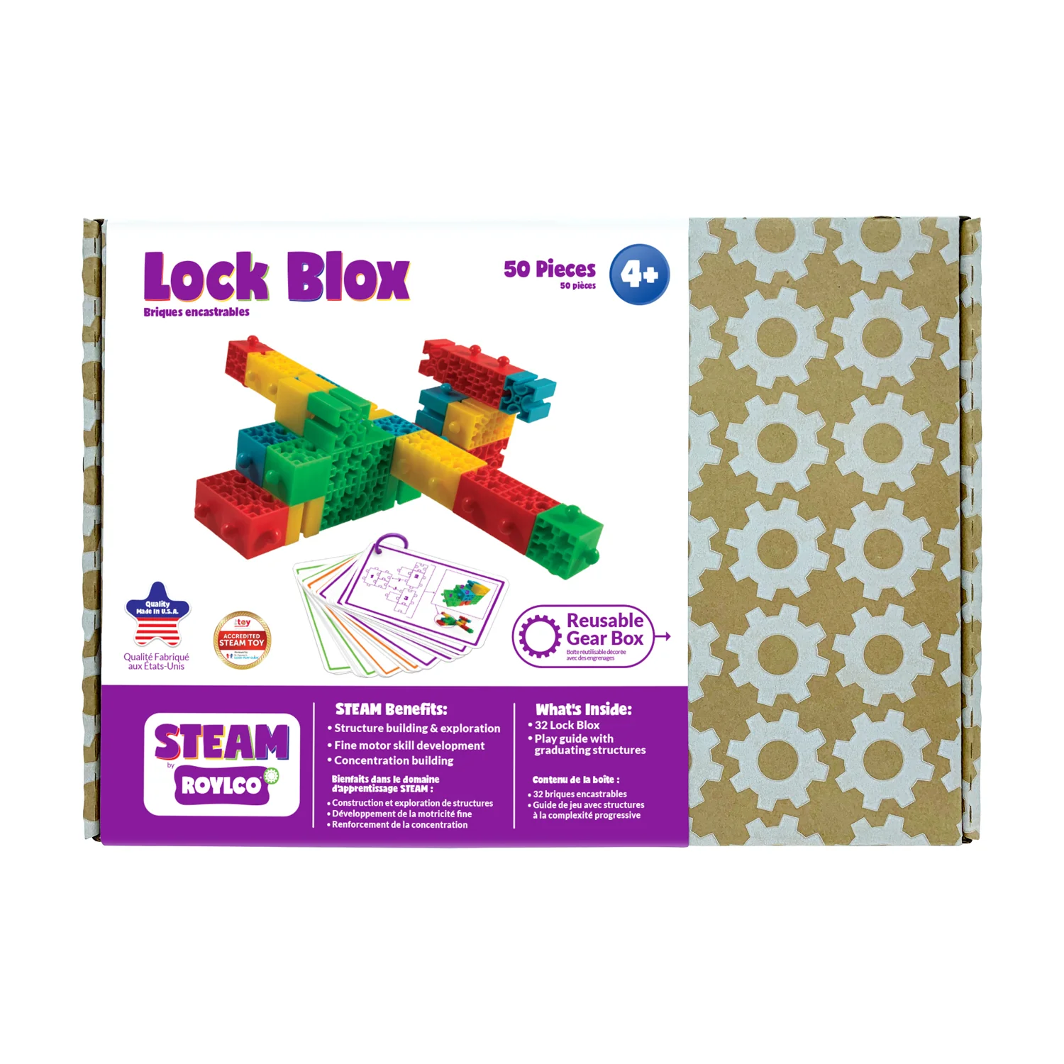 Roylco Lock Blox STEAM Building Set - Colorful Educational Toy - Image 6