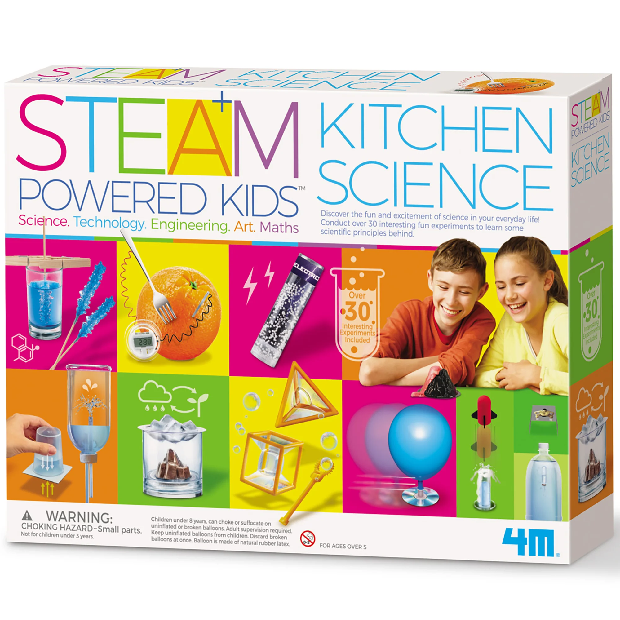 STEAM Powered Kidz Kitchen Science Kit With 30+ Experiments