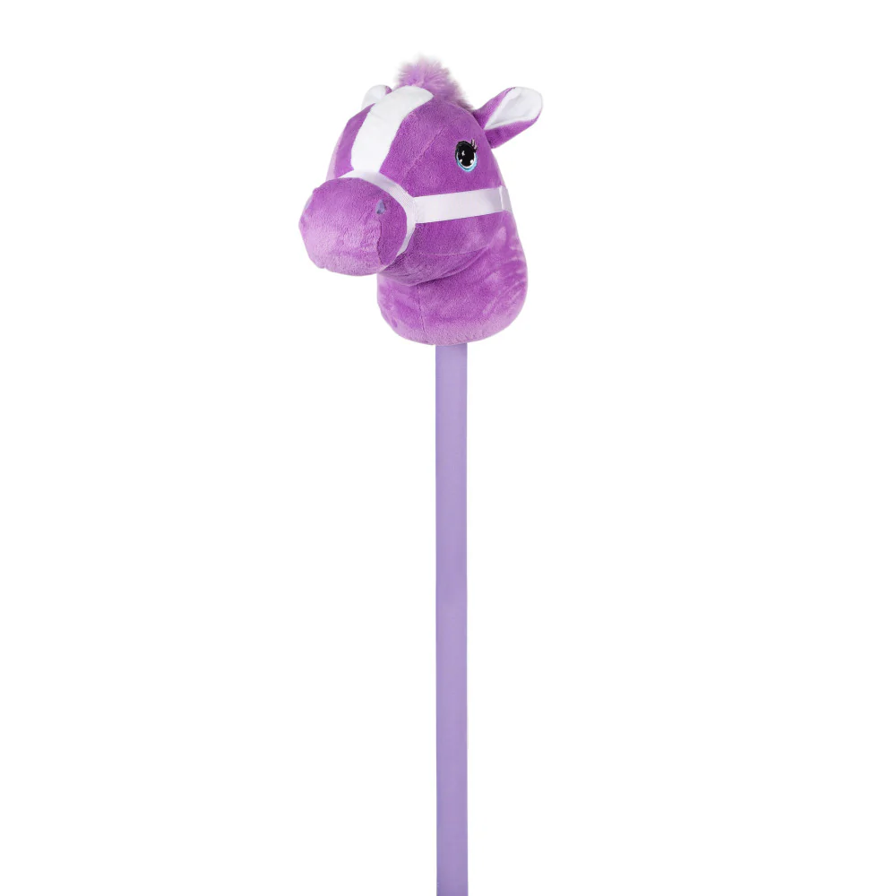 Plush Stick Pony 27 inch Interactive Toy - Purple - Image 3