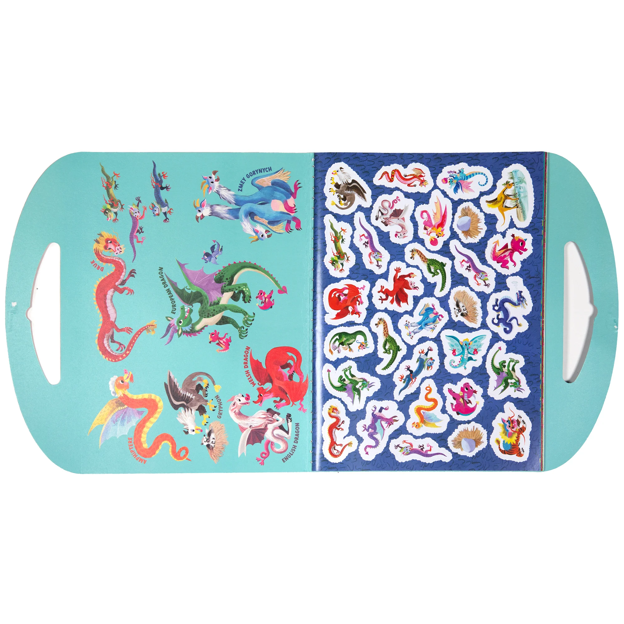 eeBoo Shiny Dragon Sticker Book With Over 200 Stickers - Image 3