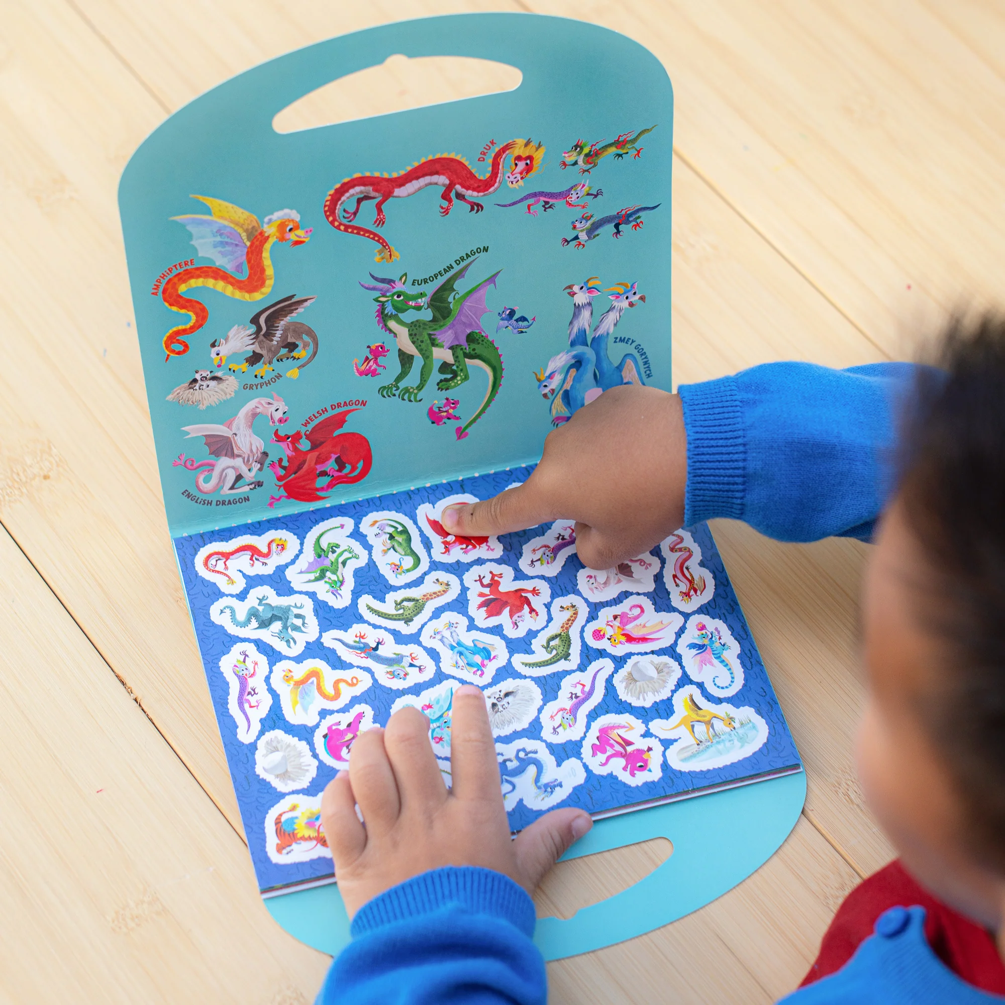 eeBoo Shiny Dragon Sticker Book With Over 200 Stickers - Image 4