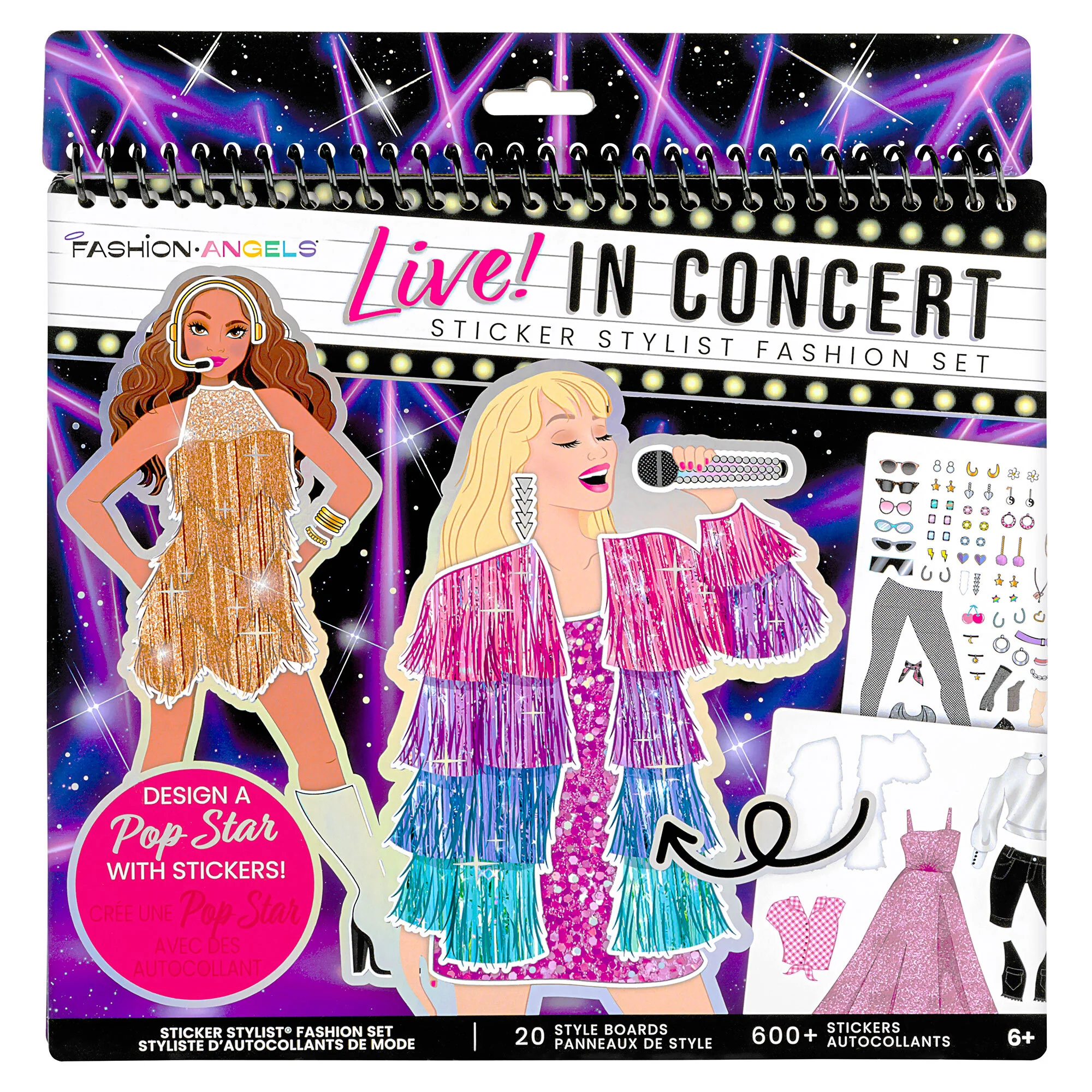 Fashion Angels Live In Concert Sticker Stylist Fashion Set With 600+ Stickers - Image 2