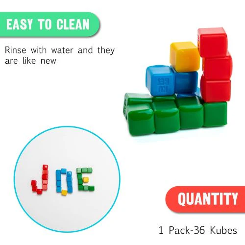 StickiKubes 125-Piece Mini Stacking Cubes - Colorful Non-Toxic Building Set - Image 4