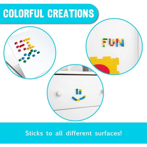 StickiKubes 125-Piece Mini Stacking Cubes - Colorful Non-Toxic Building Set - Image 5