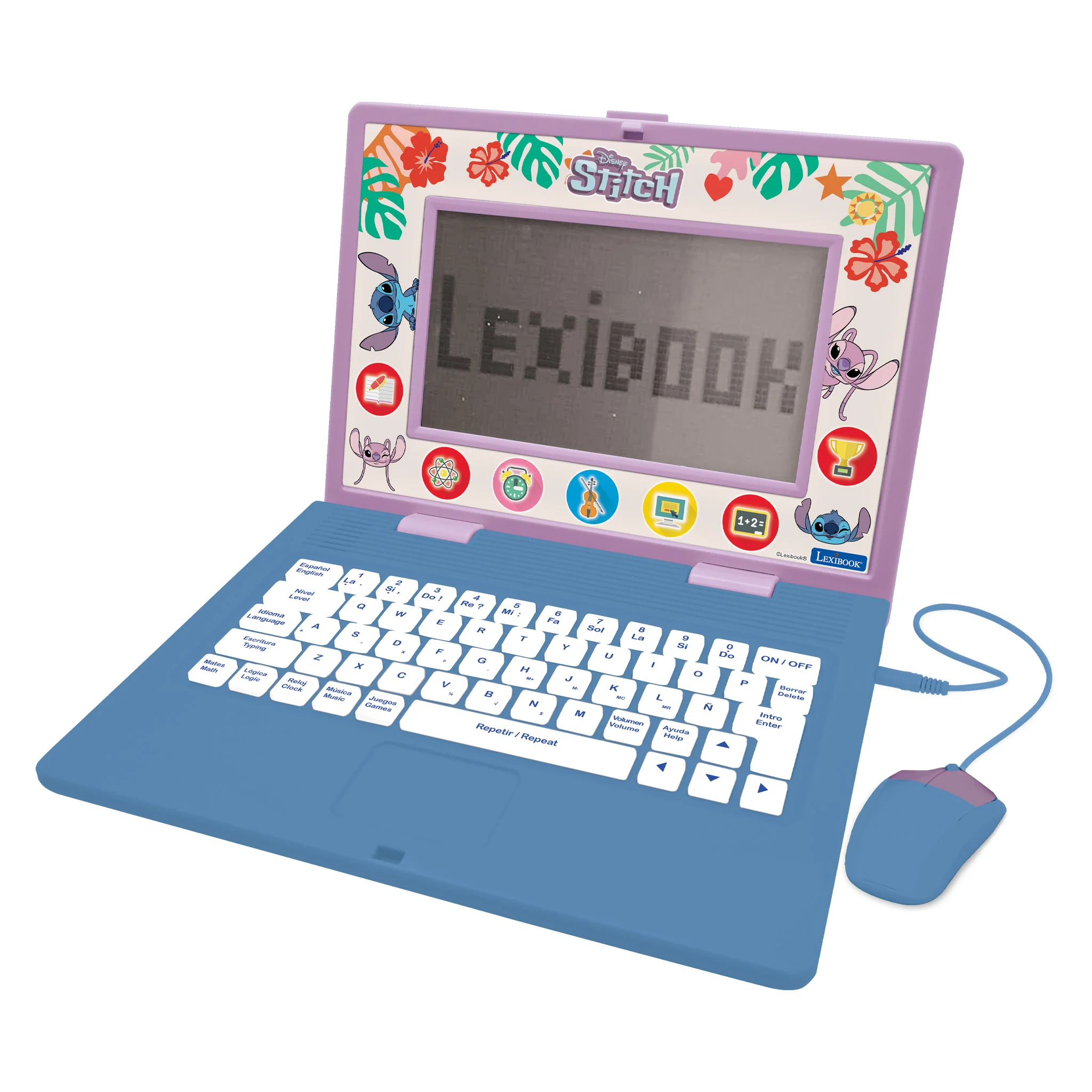 Lexibook Disney Stitch Bilingual Educational Laptop, 170 Activities, Blue - Image 13