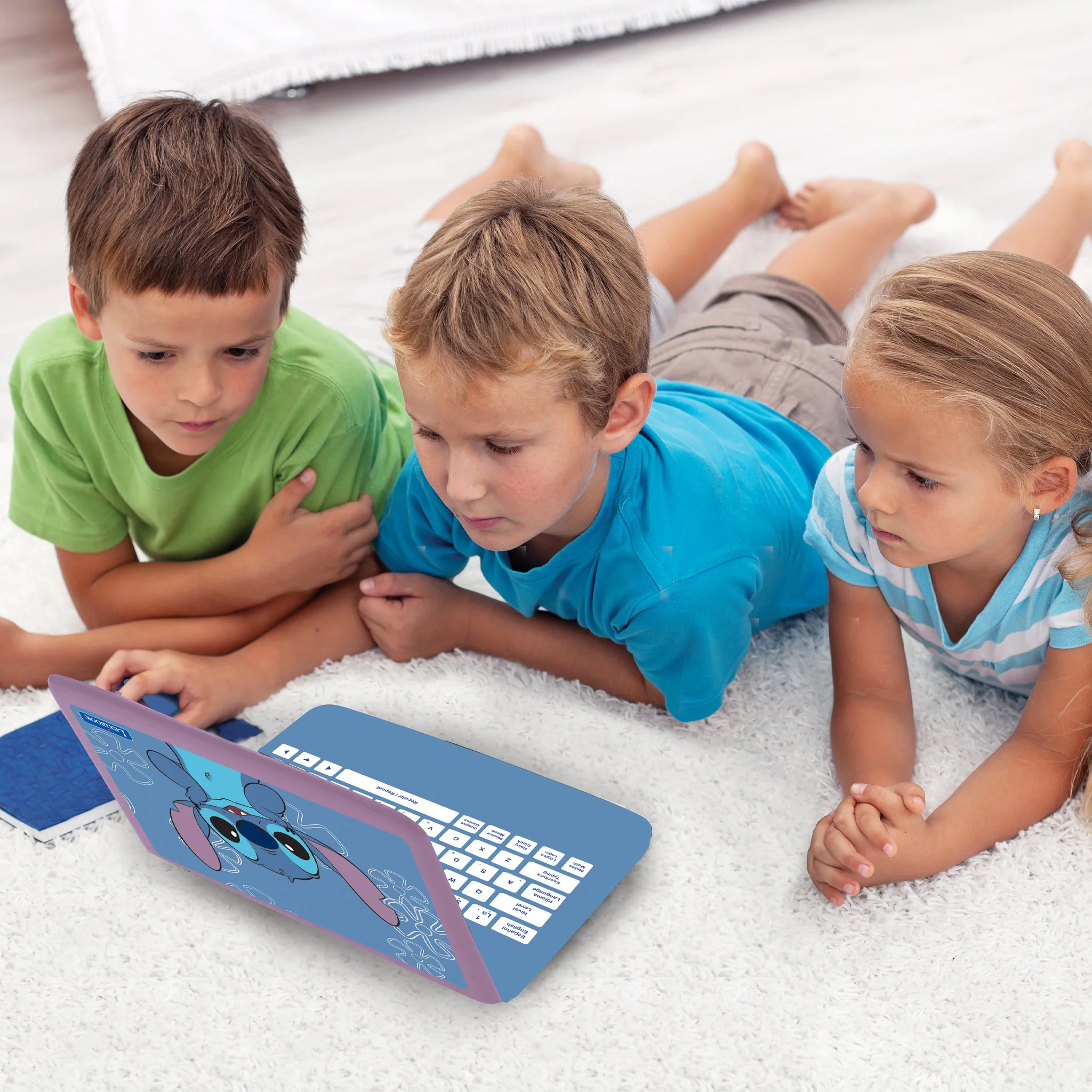 Lexibook Disney Stitch Bilingual Educational Laptop, 170 Activities, Blue - Image 5
