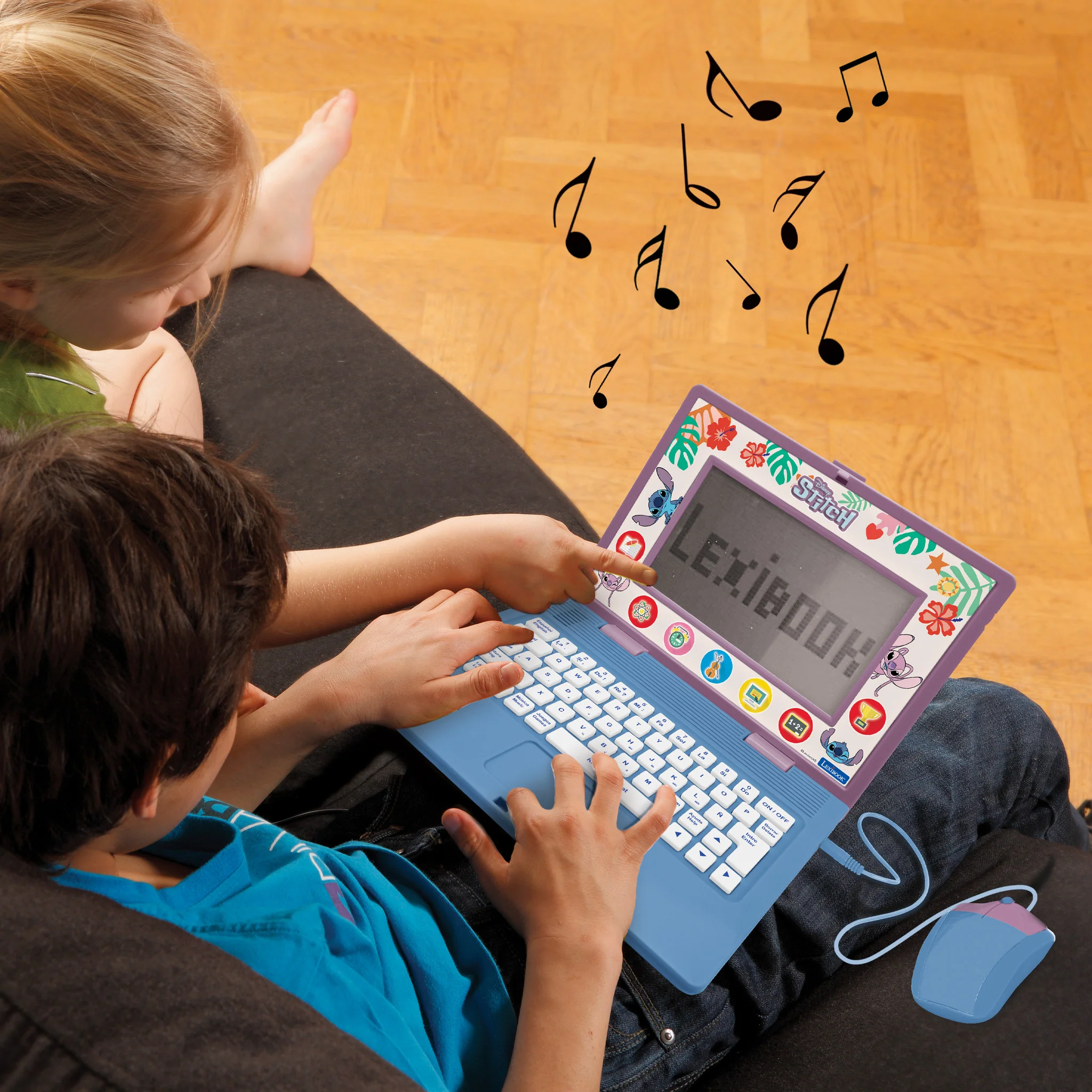Lexibook Disney Stitch Bilingual Educational Laptop, 170 Activities, Blue - Image 8