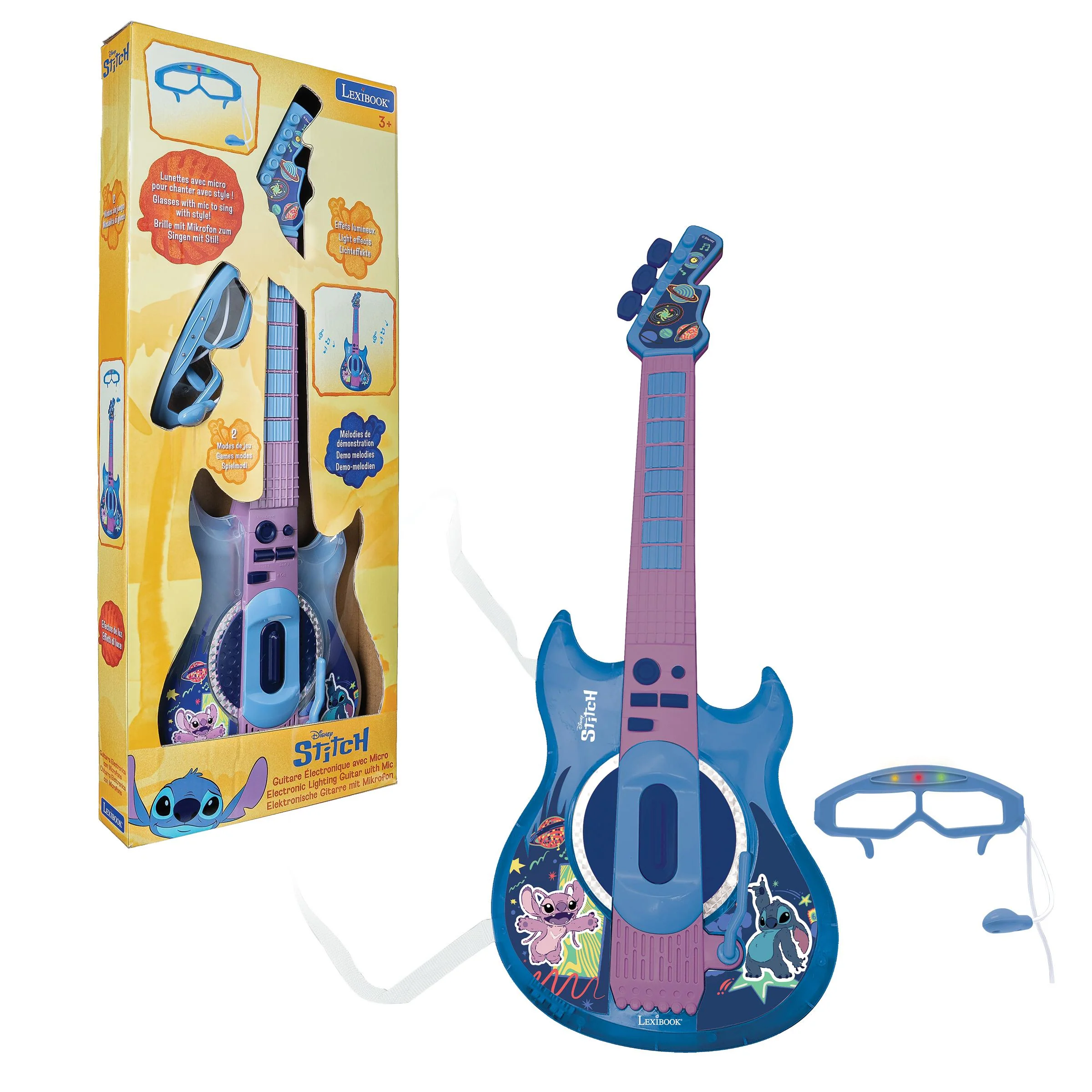 Stitch Strummer Electric Guitar Set with Lightning Effects and Microphone - Image 2