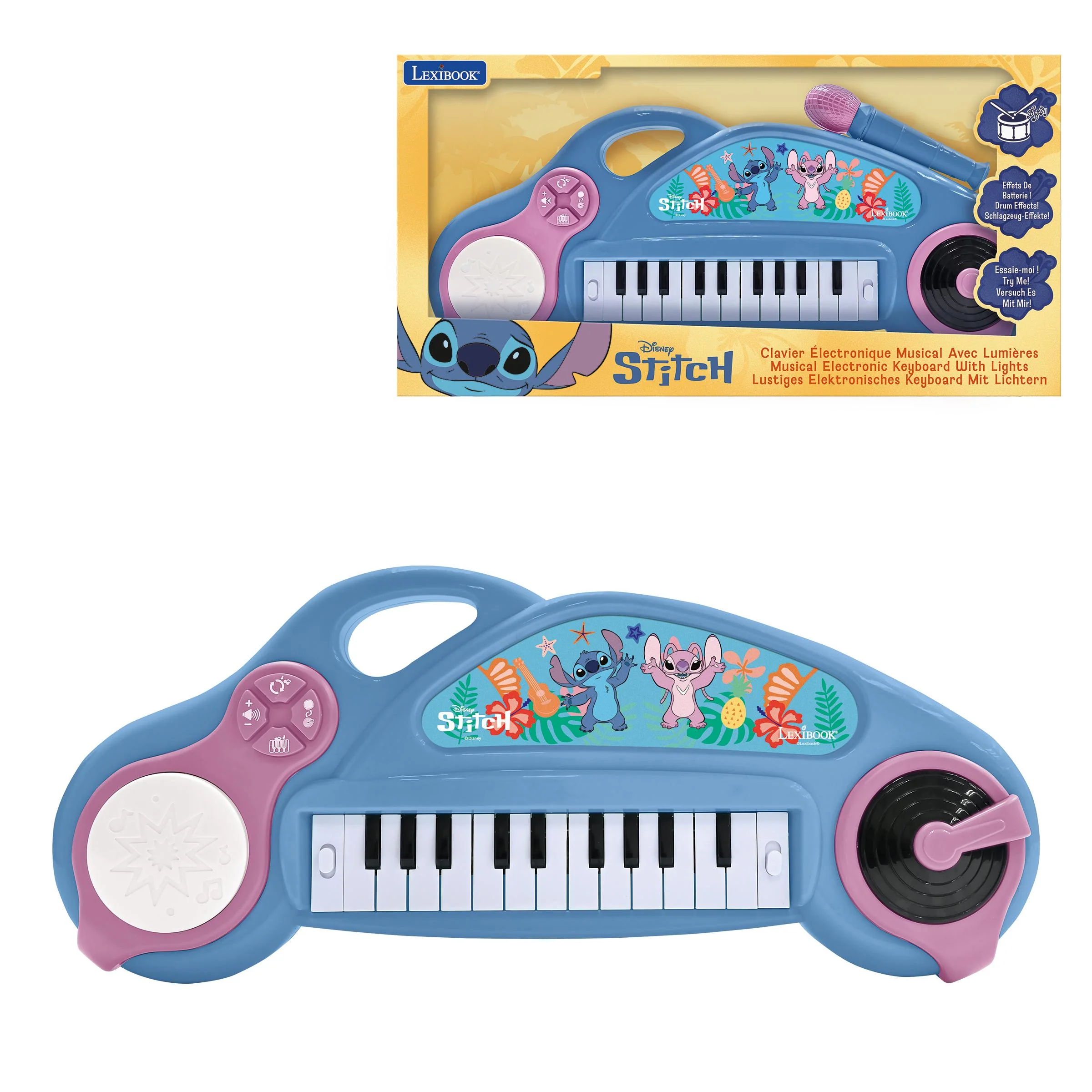 Stitch Fun Multi-Effect Electronic Keyboard with Microphone - Image 5