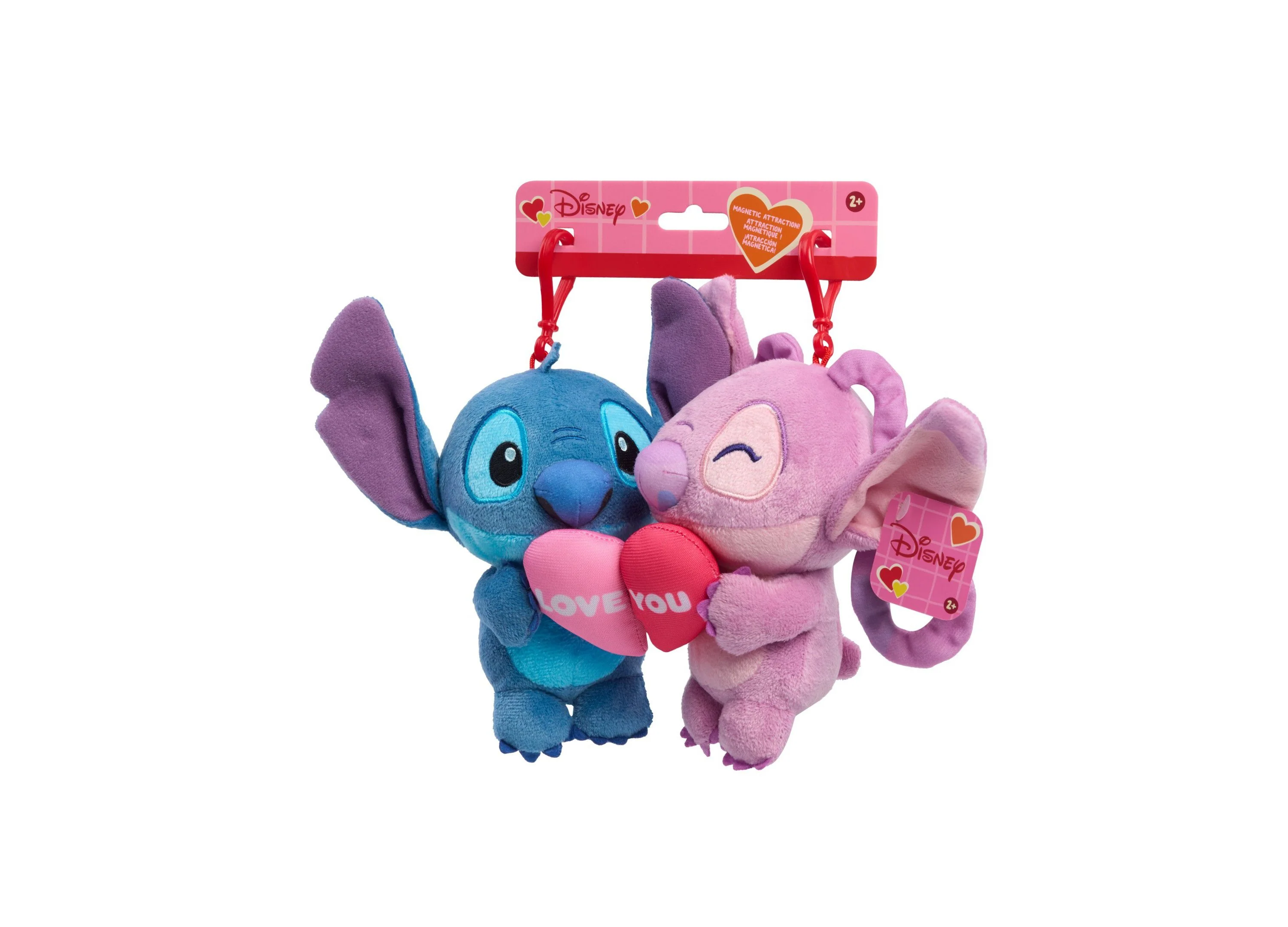 Disney Stitch 8 inch Valentine's Heart Plush & Figure Set - Image 2