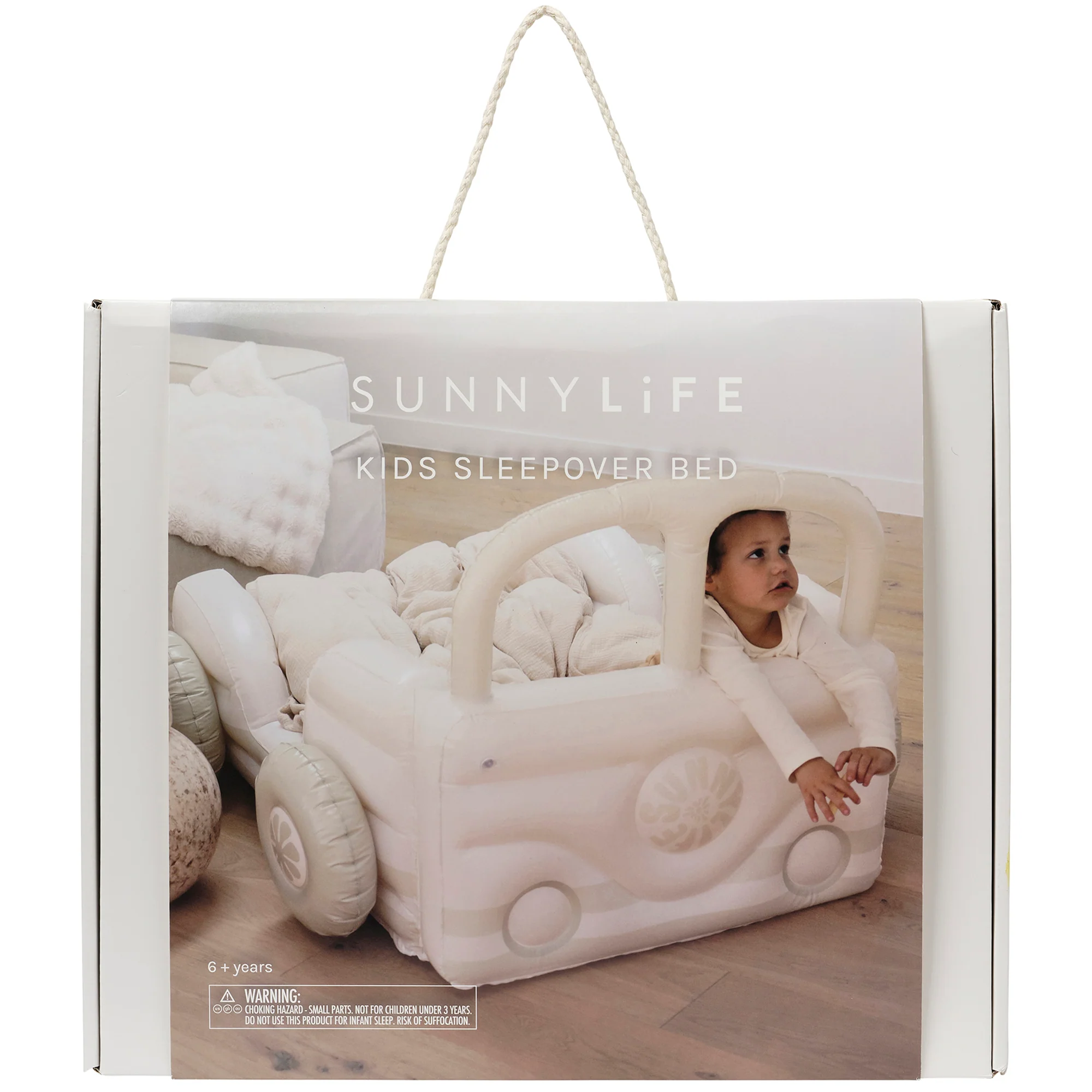 Sunnylife Kids Summer Van Sleepover Bed - Inflatable Indoor-Outdoor Fun - Image 2